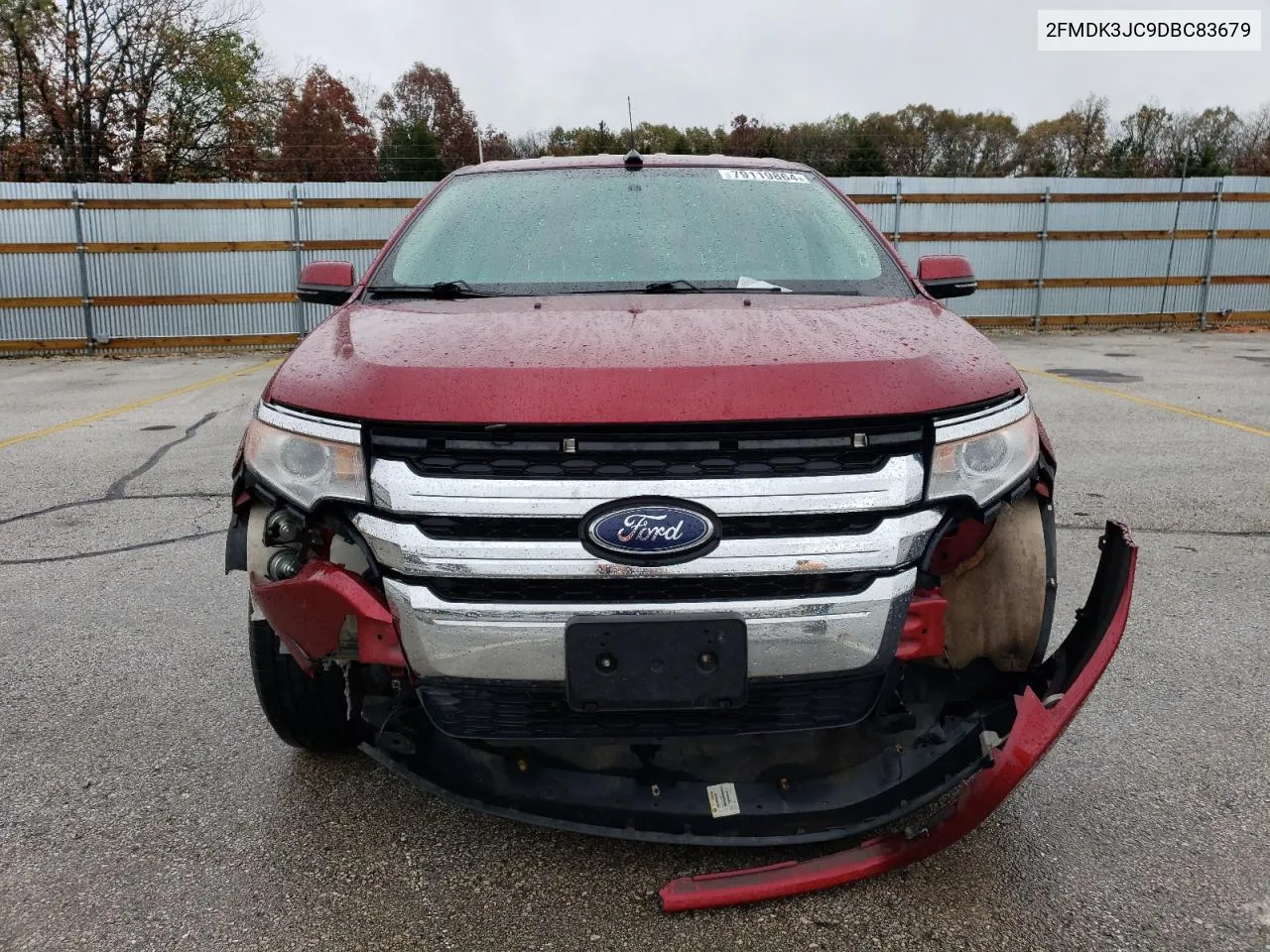 2013 Ford Edge Sel VIN: 2FMDK3JC9DBC83679 Lot: 79119864