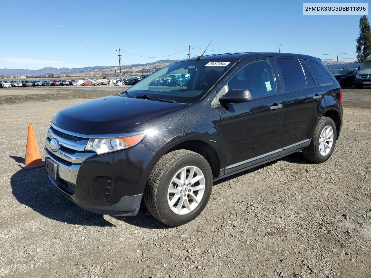 2013 Ford Edge Se VIN: 2FMDK3GC3DBB11896 Lot: 79487384