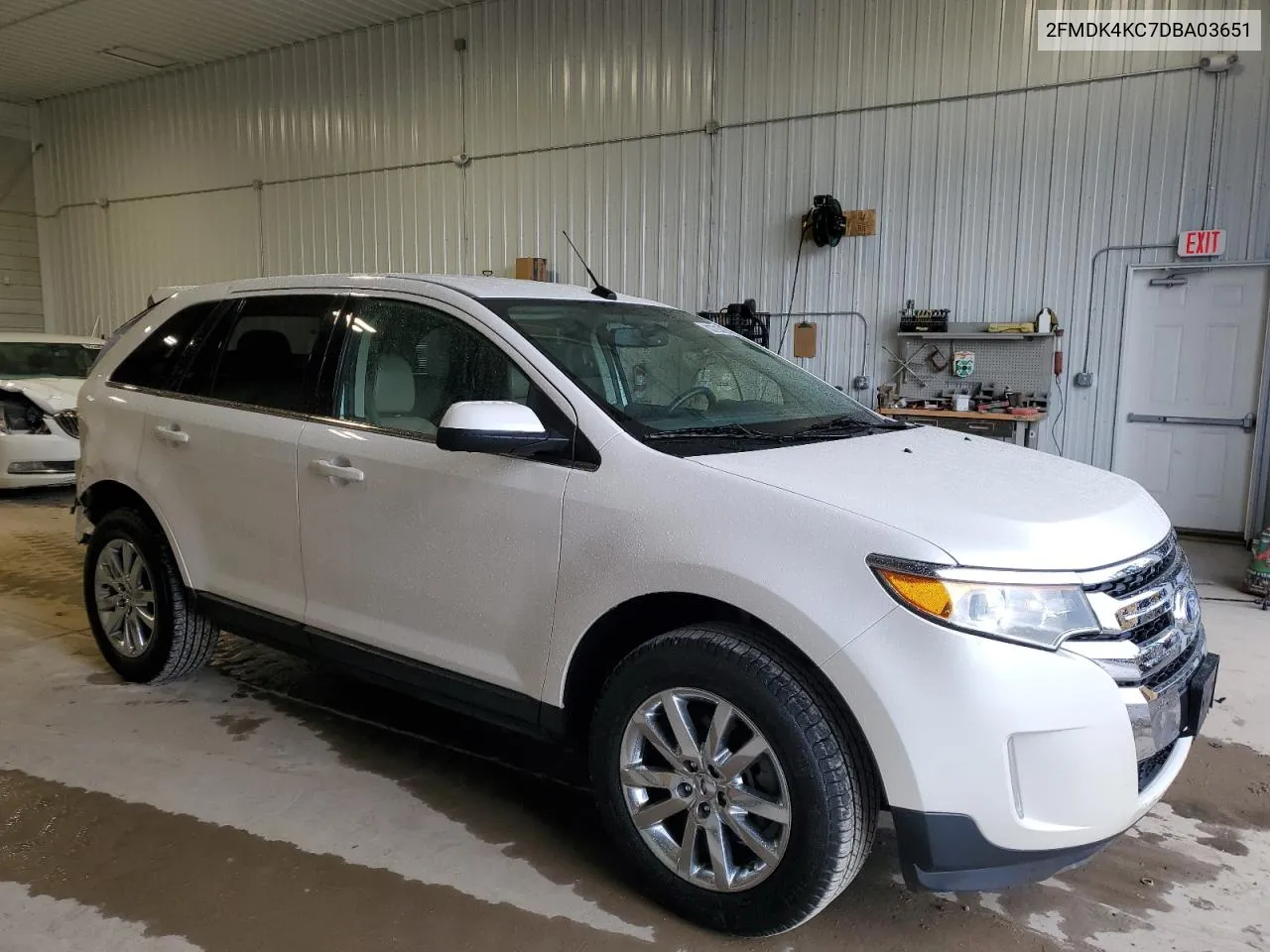 2013 Ford Edge Limited VIN: 2FMDK4KC7DBA03651 Lot: 80220924