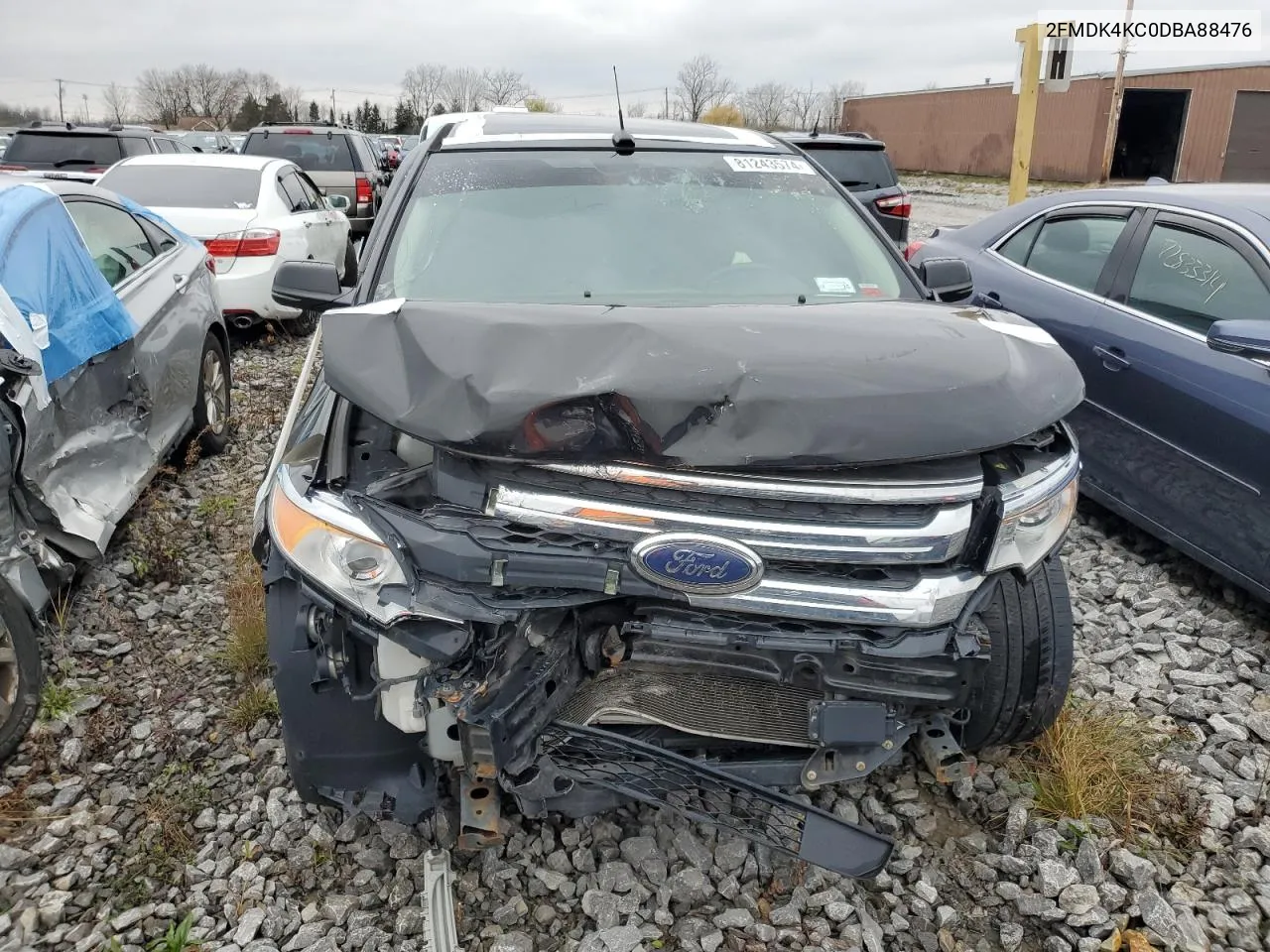 2013 Ford Edge Limited VIN: 2FMDK4KC0DBA88476 Lot: 81243574