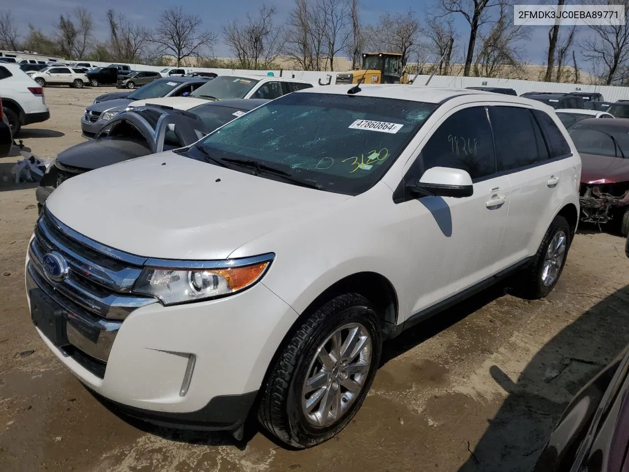 2014 Ford Edge Sel VIN: 2FMDK3JC0EBA89771 Lot: 47860864