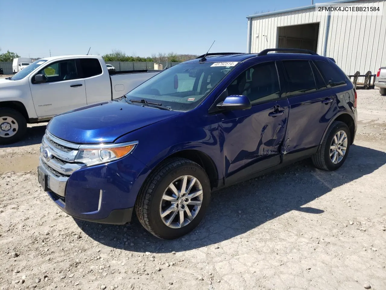 2014 Ford Edge Sel VIN: 2FMDK4JC1EBB21584 Lot: 48792514