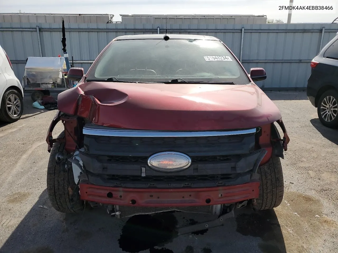 2014 Ford Edge Sport VIN: 2FMDK4AK4EBB38466 Lot: 51648234