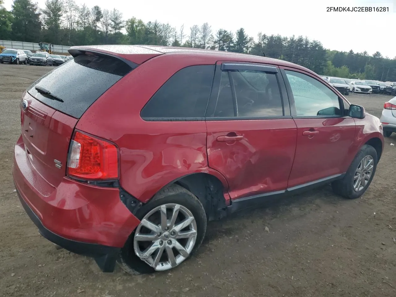 2014 Ford Edge Sel VIN: 2FMDK4JC2EBB16281 Lot: 53756924