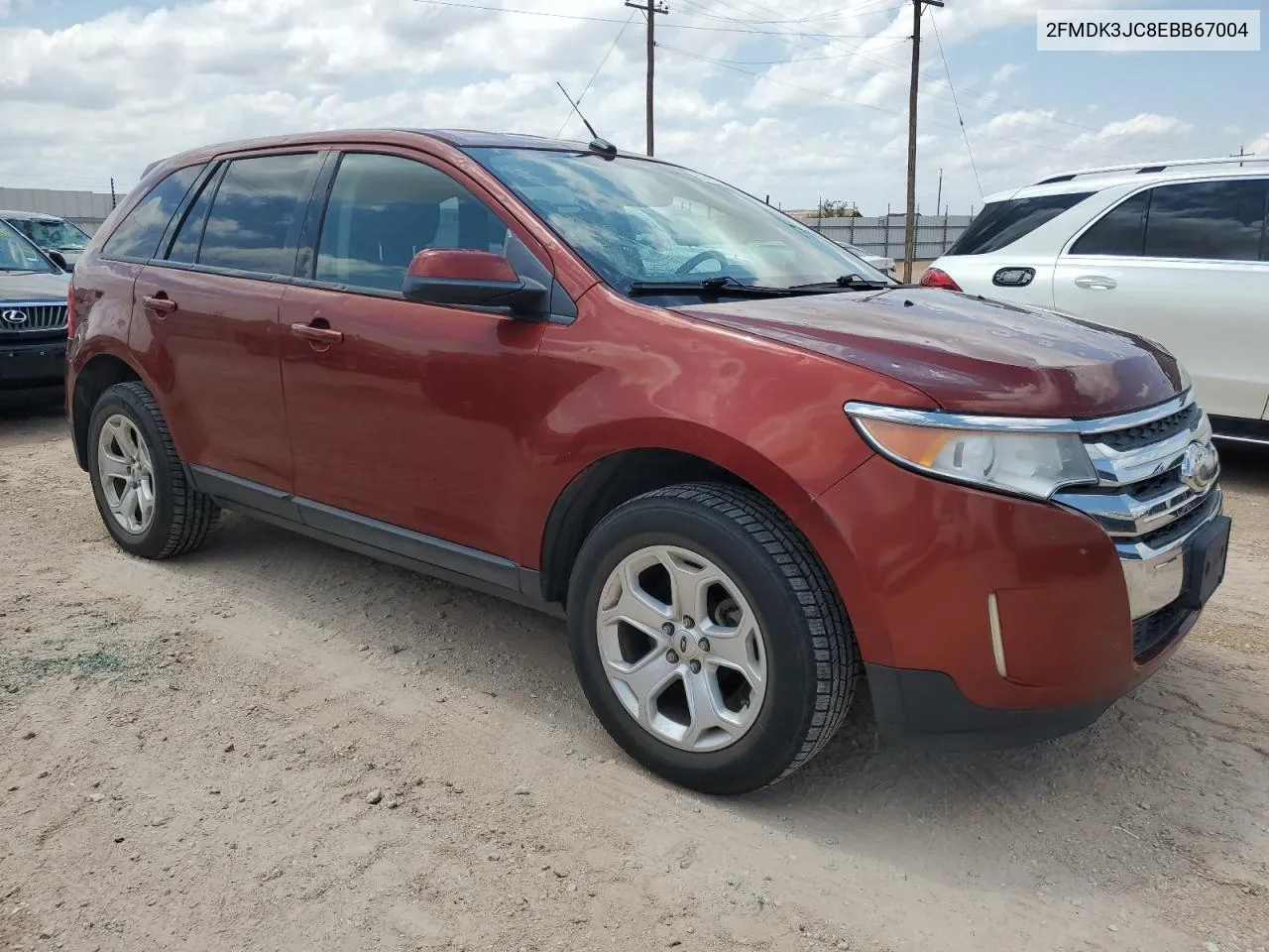 2014 Ford Edge Sel VIN: 2FMDK3JC8EBB67004 Lot: 58387754