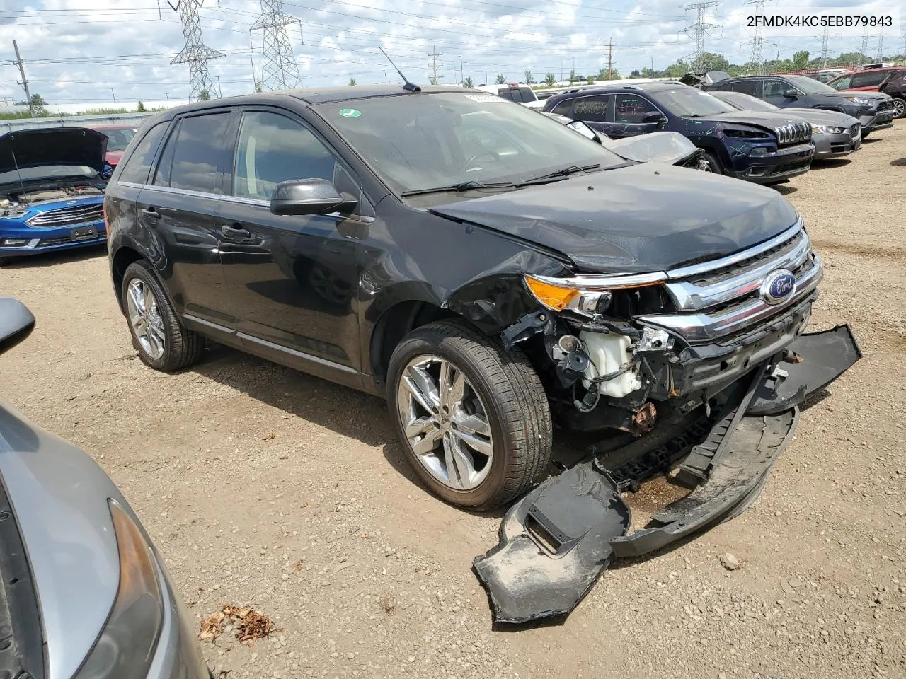 2014 Ford Edge Limited VIN: 2FMDK4KC5EBB79843 Lot: 62093384