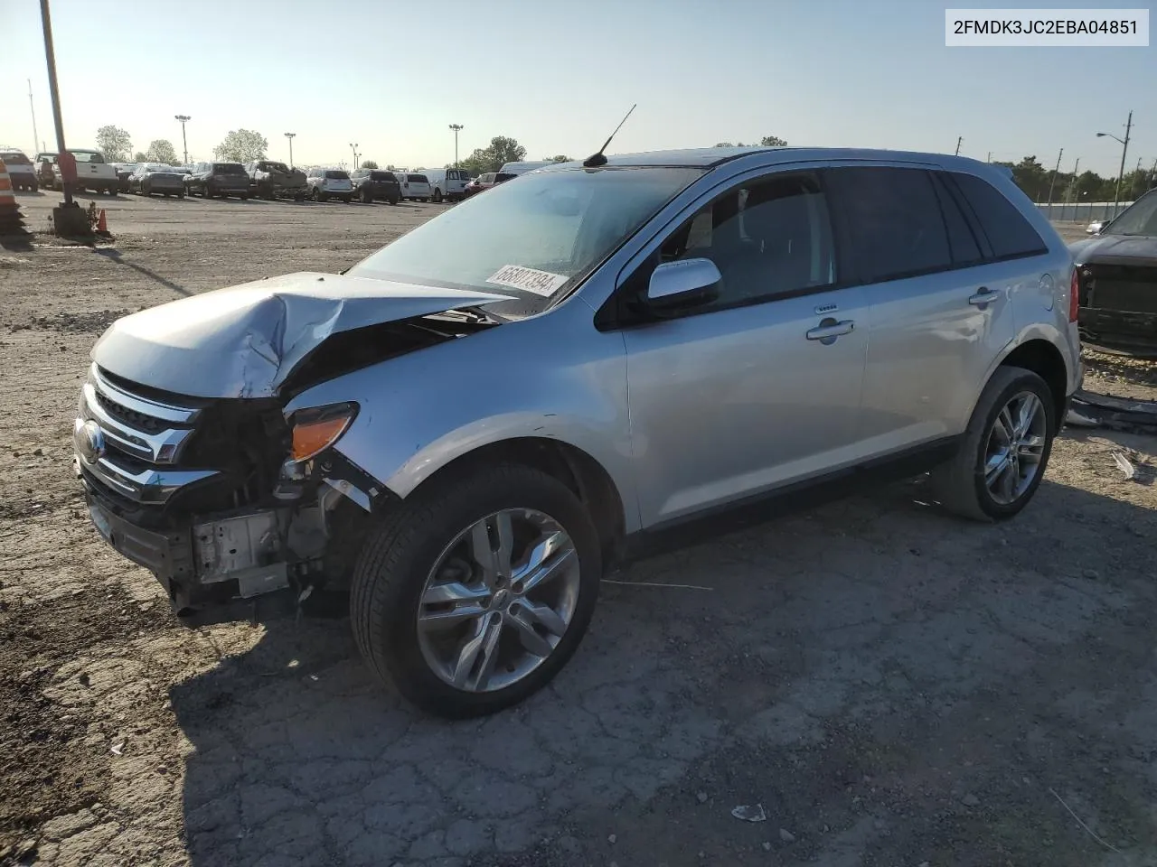 2014 Ford Edge Sel VIN: 2FMDK3JC2EBA04851 Lot: 66807394