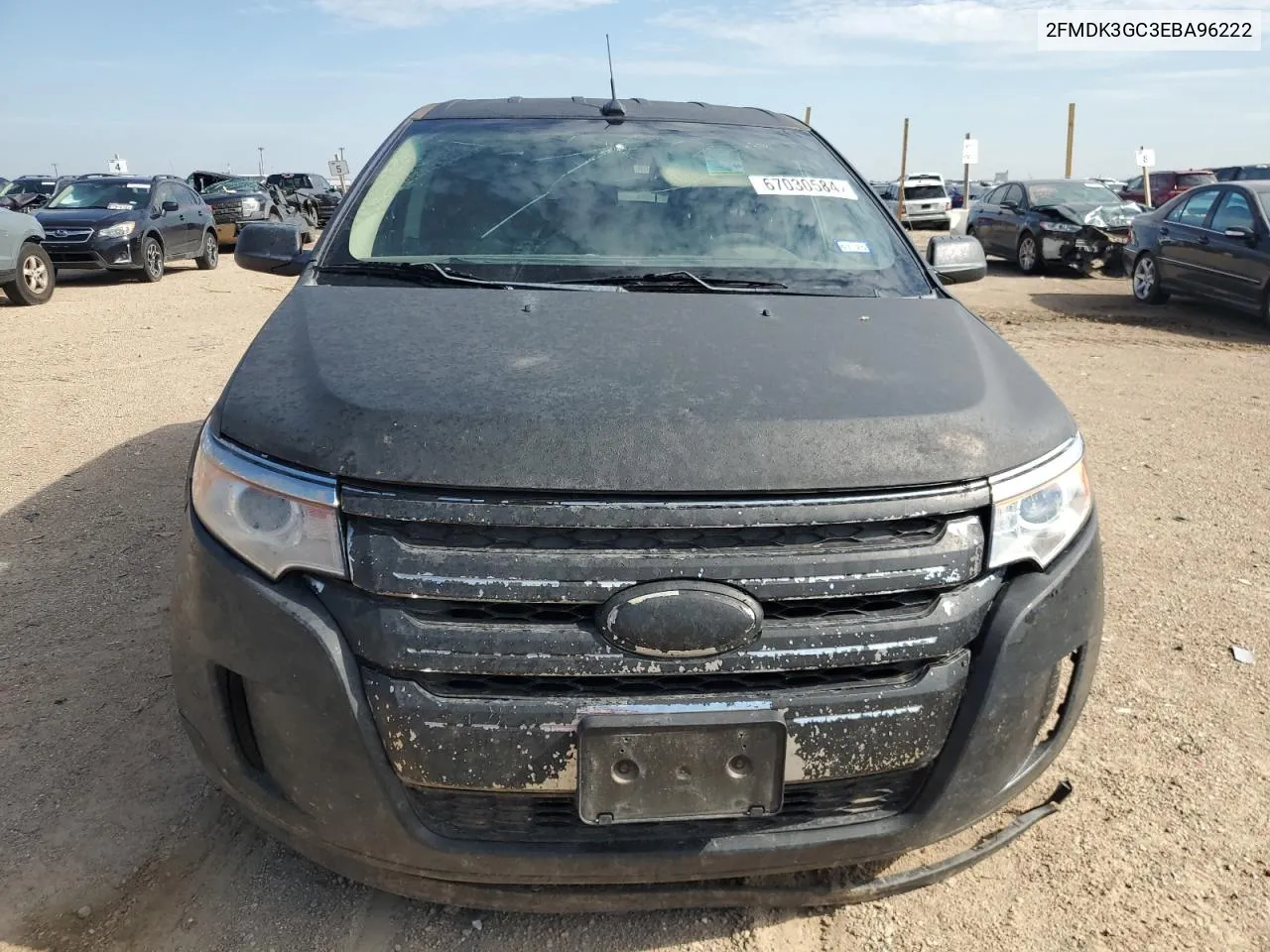 2014 Ford Edge Se VIN: 2FMDK3GC3EBA96222 Lot: 67030584