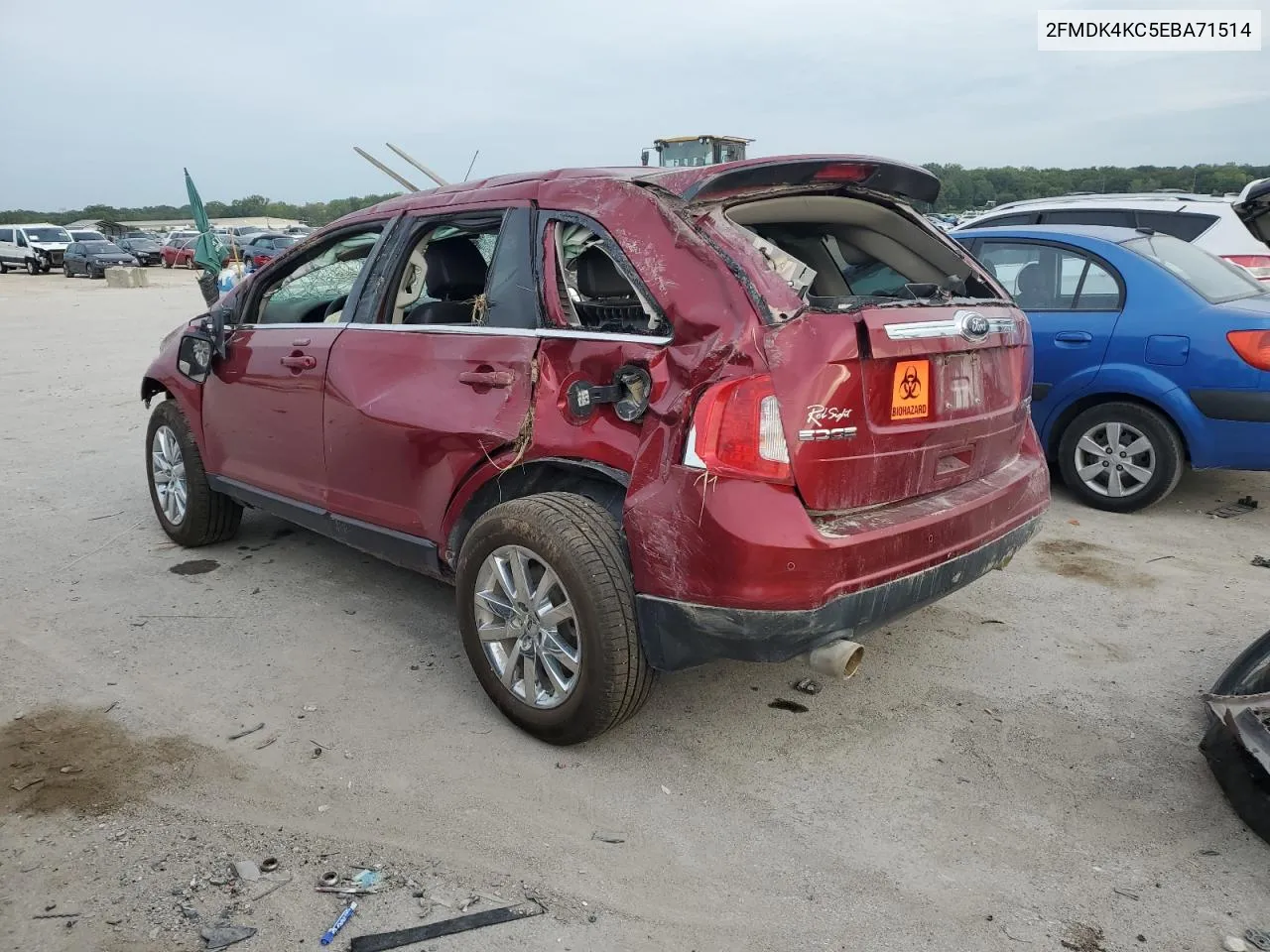 2014 Ford Edge Limited VIN: 2FMDK4KC5EBA71514 Lot: 68636374