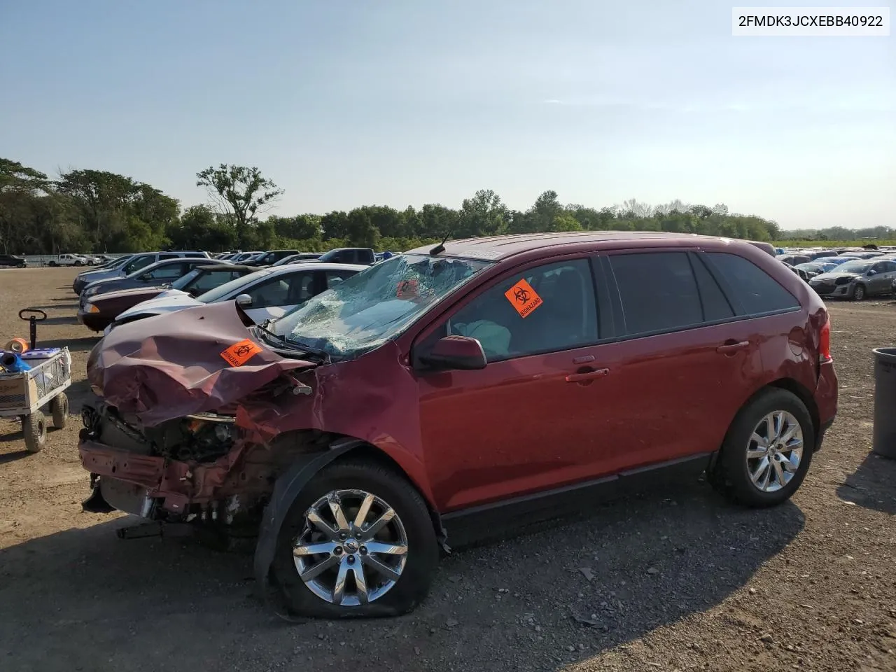 2014 Ford Edge Sel VIN: 2FMDK3JCXEBB40922 Lot: 68697784