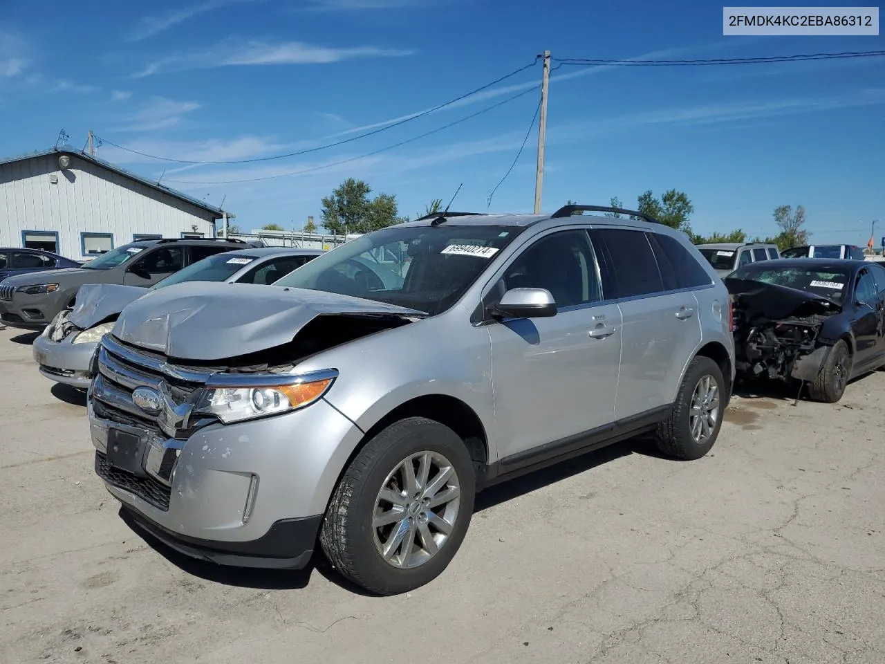 2014 Ford Edge Limited VIN: 2FMDK4KC2EBA86312 Lot: 69940274