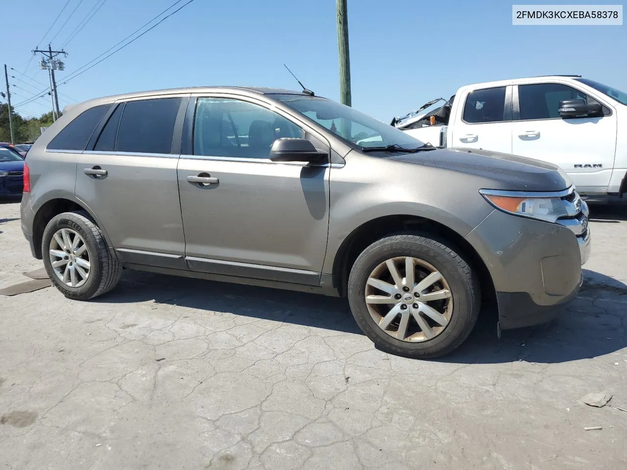 2014 Ford Edge Limited VIN: 2FMDK3KCXEBA58378 Lot: 69944374