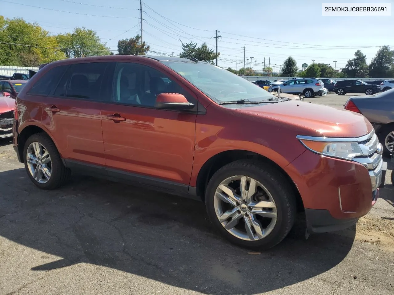 2014 Ford Edge Sel VIN: 2FMDK3JC8EBB36691 Lot: 70503194