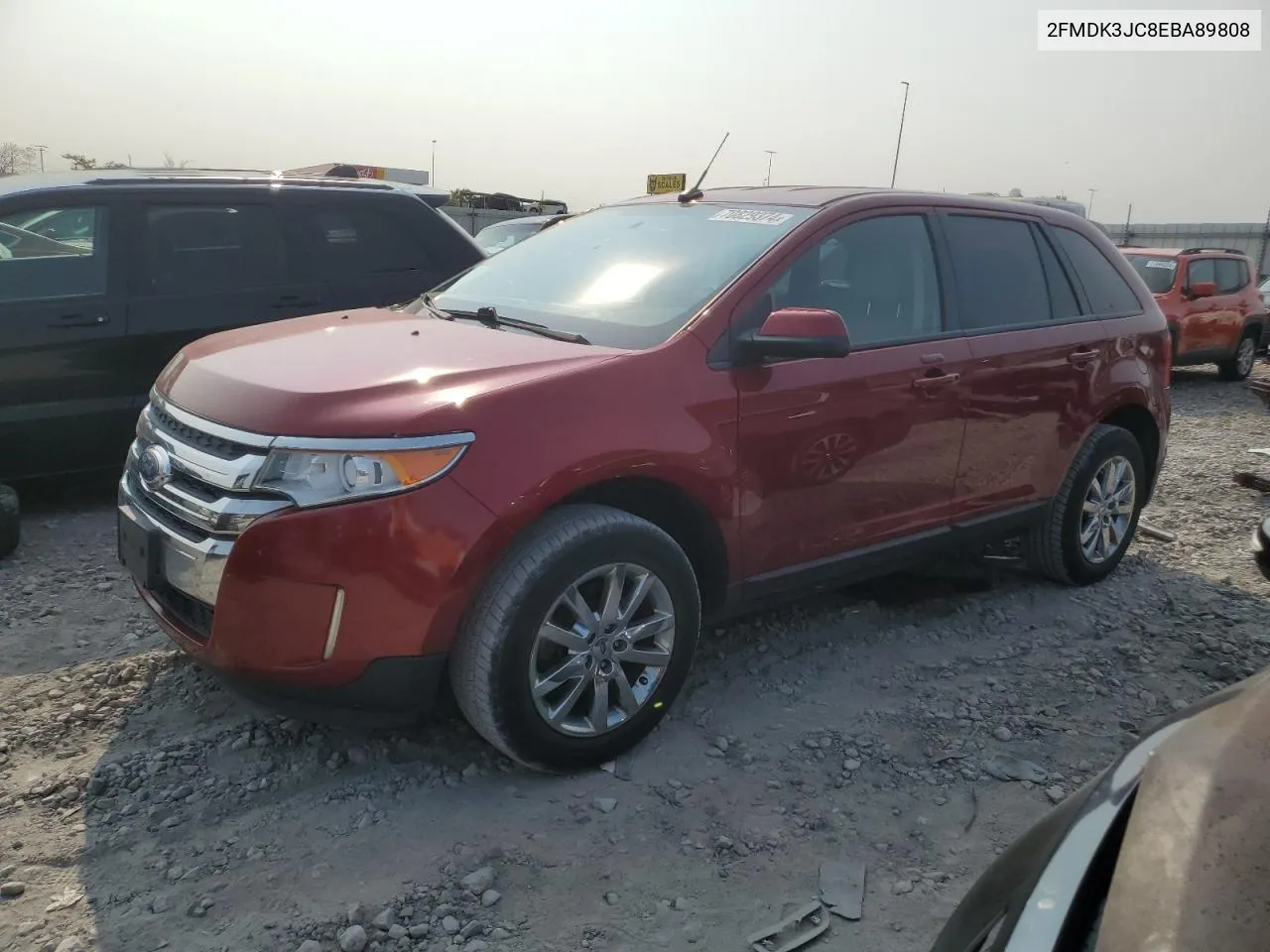 2014 Ford Edge Sel VIN: 2FMDK3JC8EBA89808 Lot: 70829374