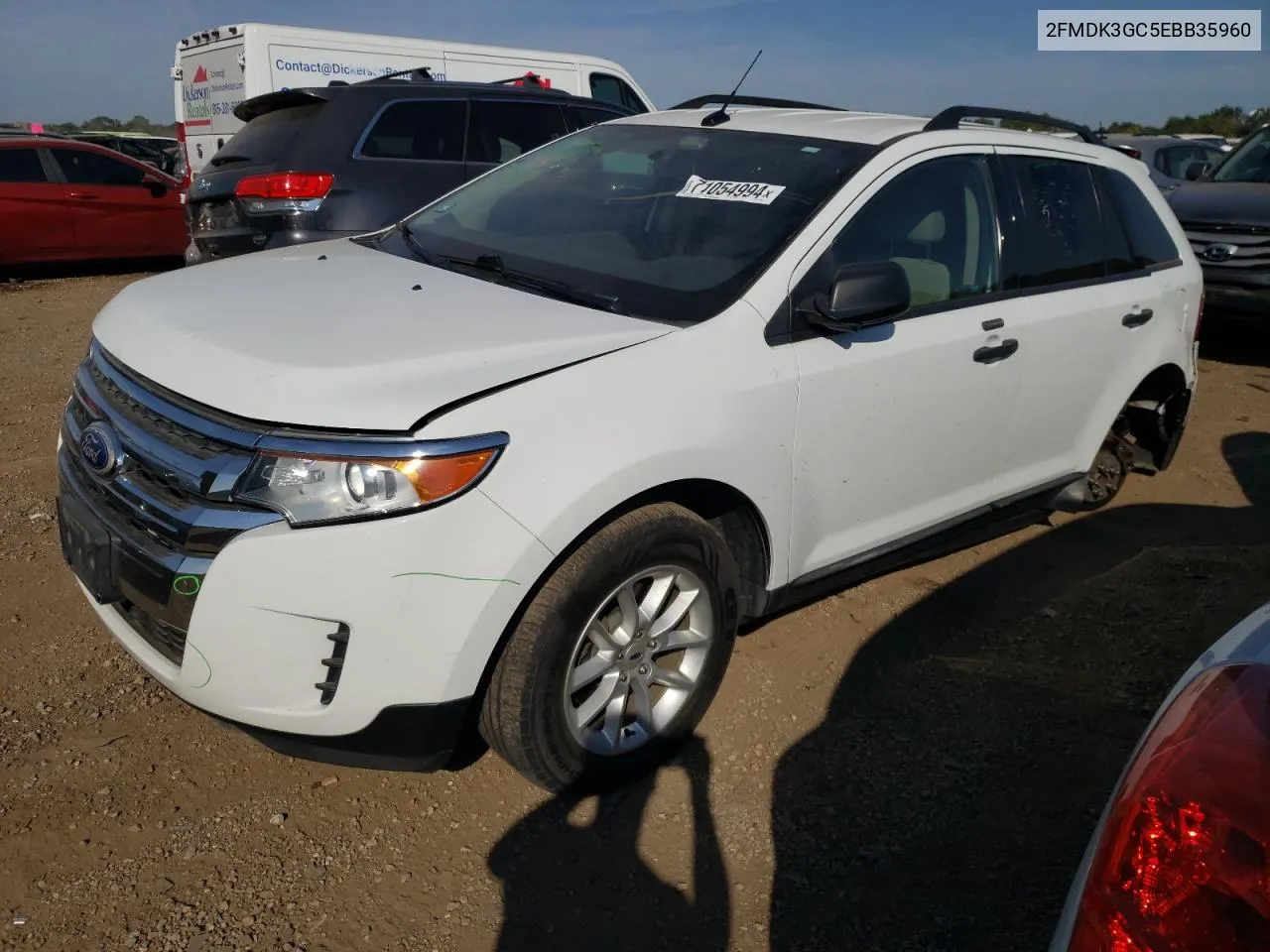 2014 Ford Edge Se VIN: 2FMDK3GC5EBB35960 Lot: 71054994