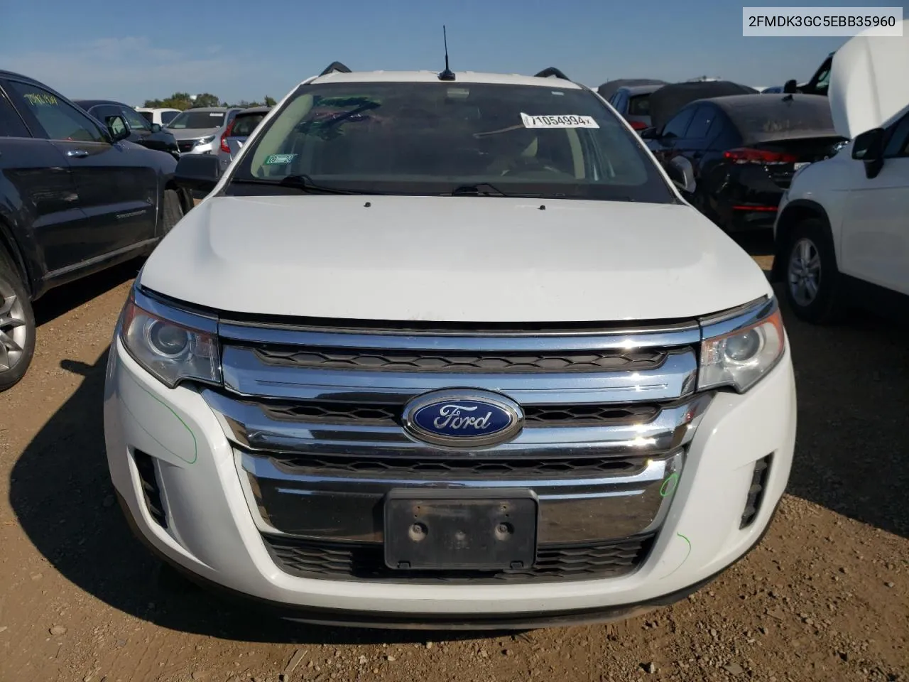 2014 Ford Edge Se VIN: 2FMDK3GC5EBB35960 Lot: 71054994