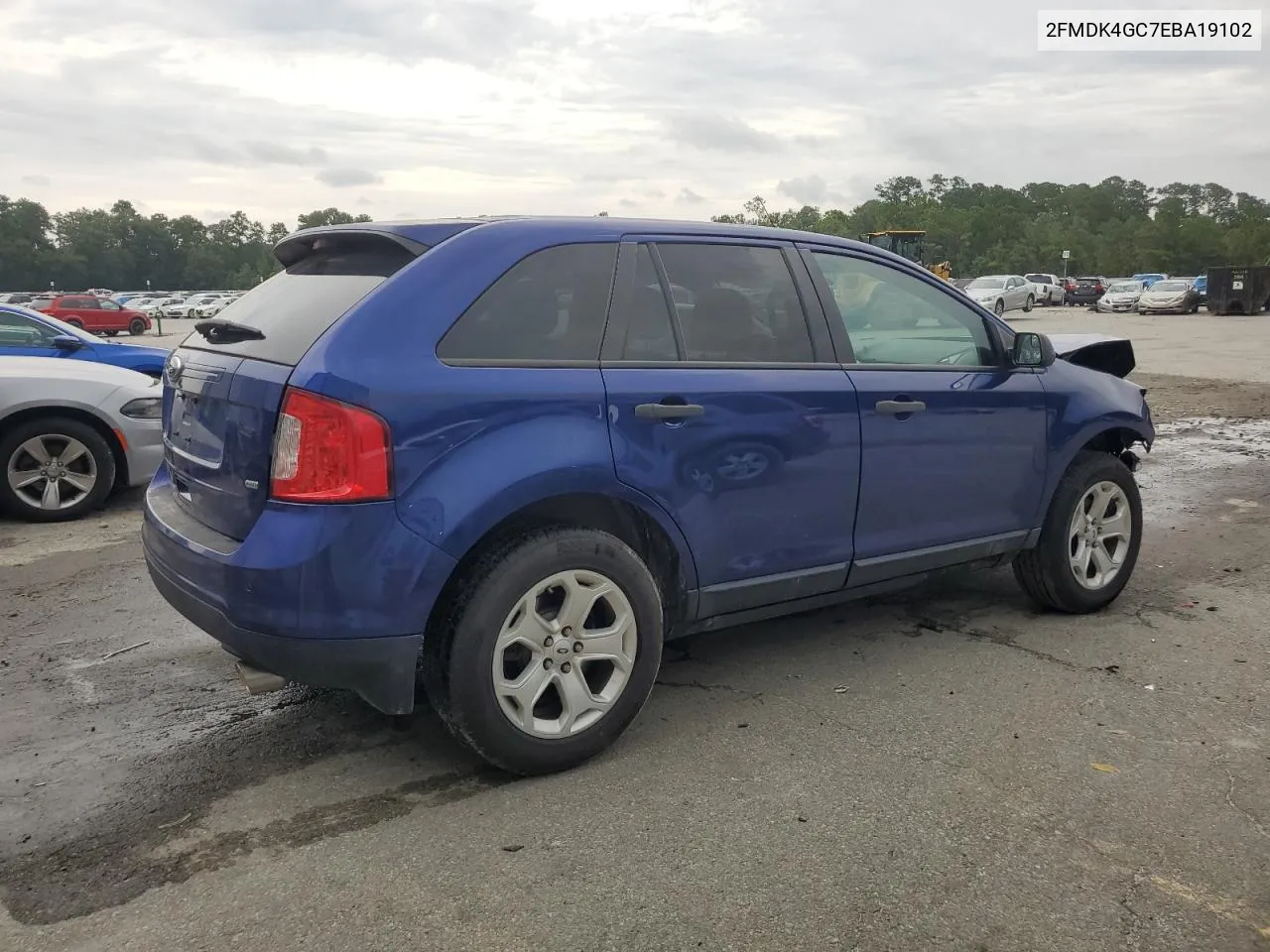 2014 Ford Edge Se VIN: 2FMDK4GC7EBA19102 Lot: 71220674