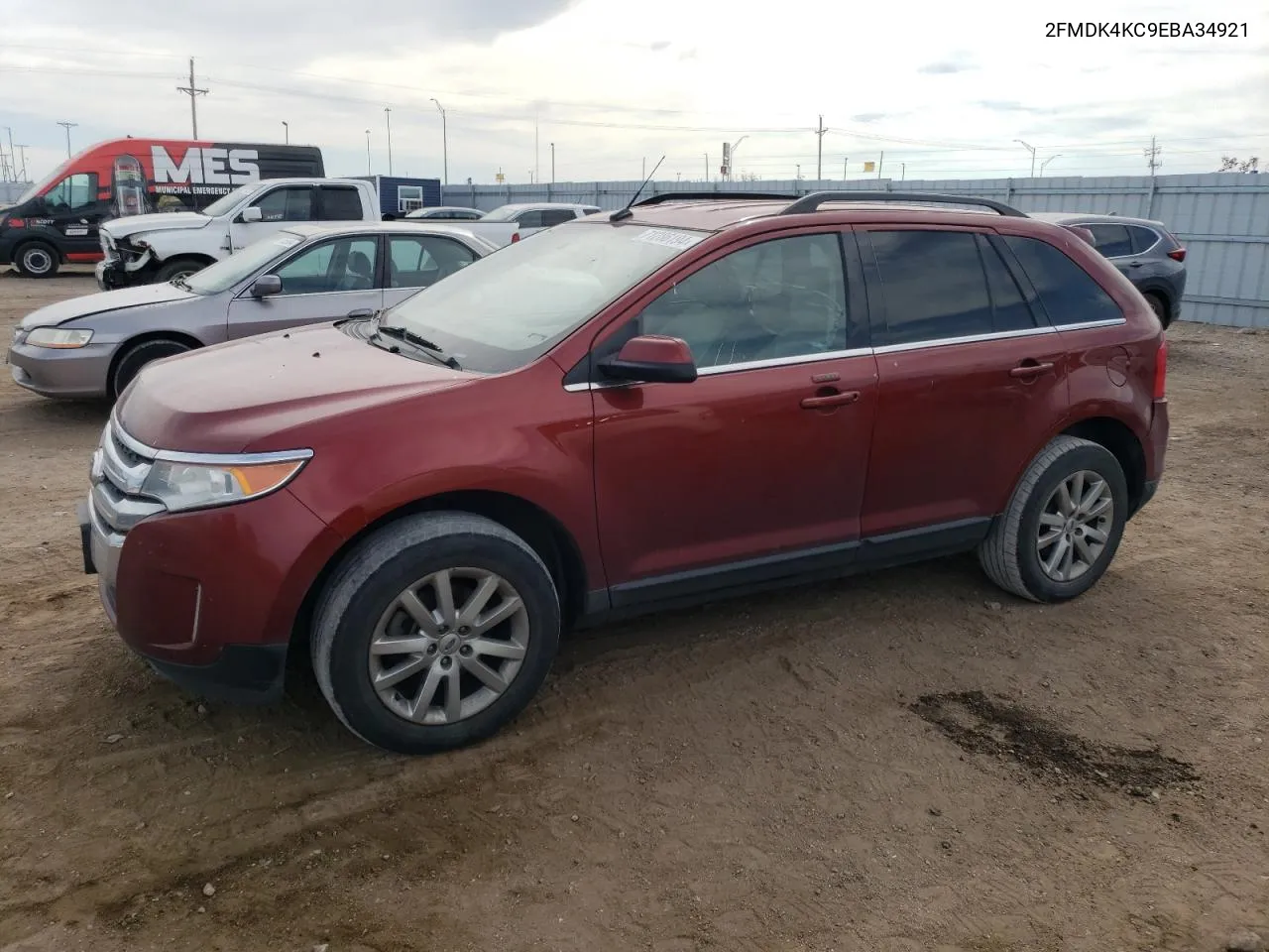 2014 Ford Edge Limited VIN: 2FMDK4KC9EBA34921 Lot: 71286194