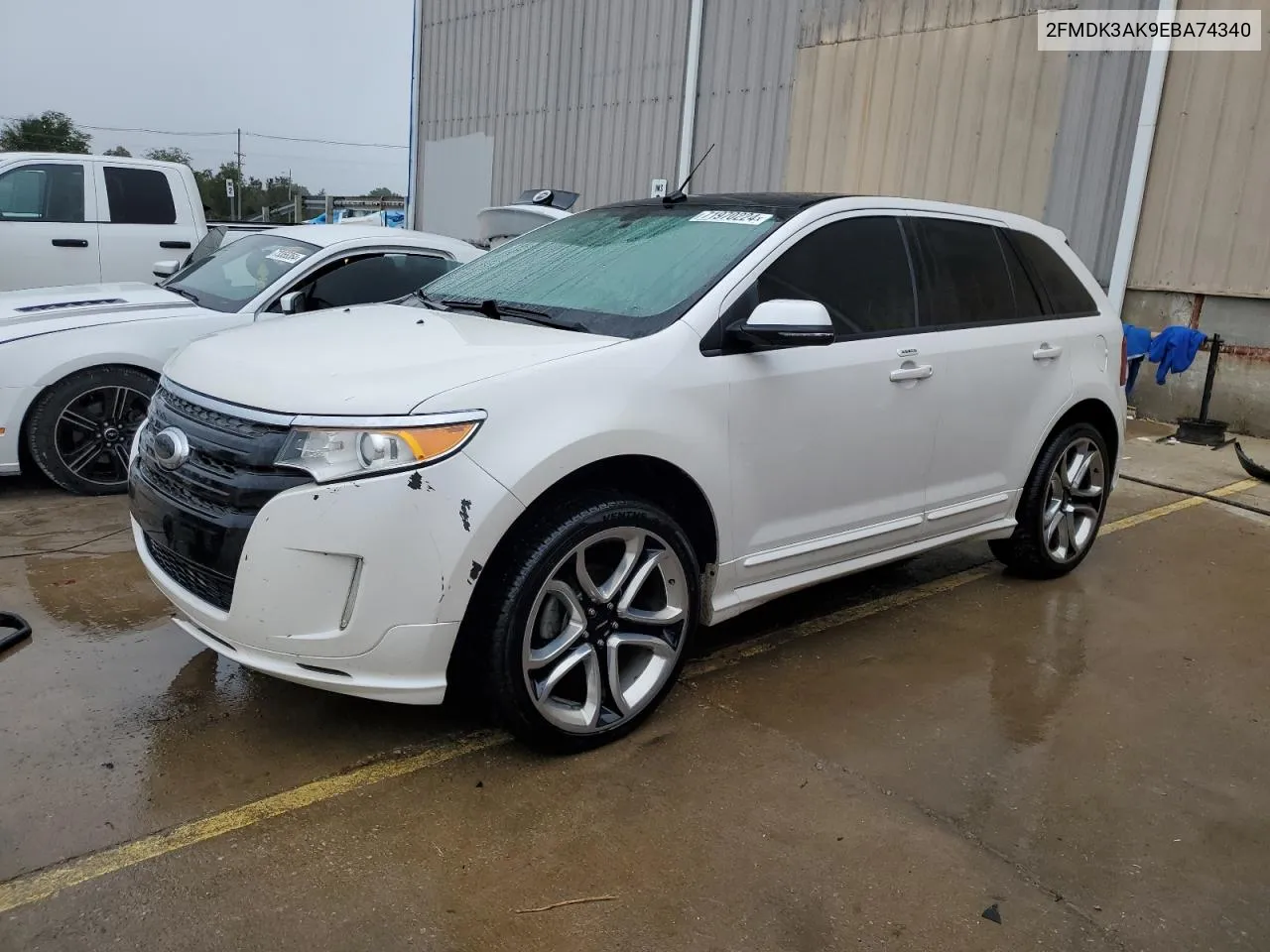 2014 Ford Edge Sport VIN: 2FMDK3AK9EBA74340 Lot: 71970224