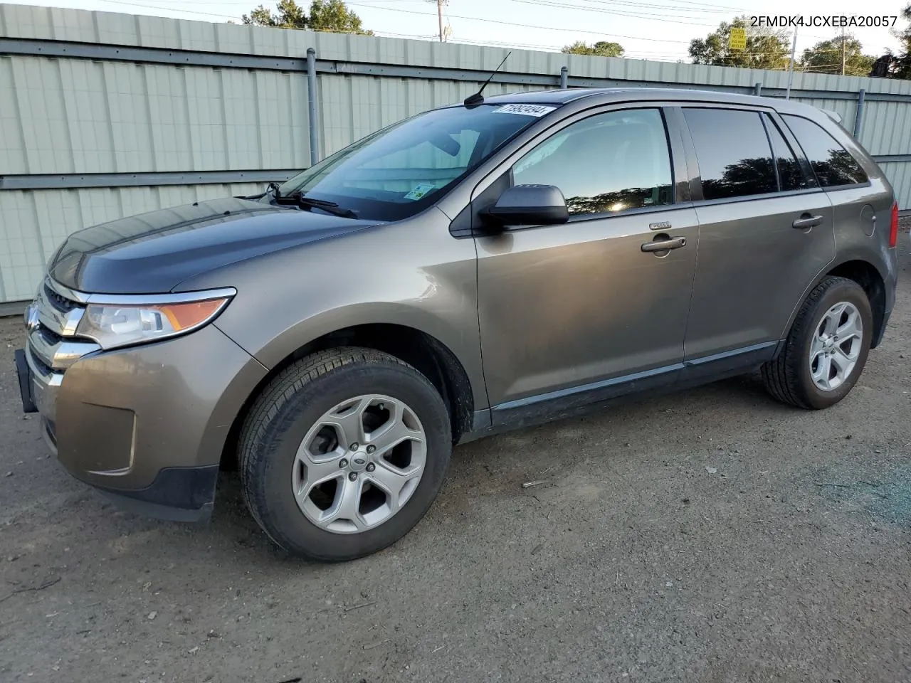 2014 Ford Edge Sel VIN: 2FMDK4JCXEBA20057 Lot: 71992494