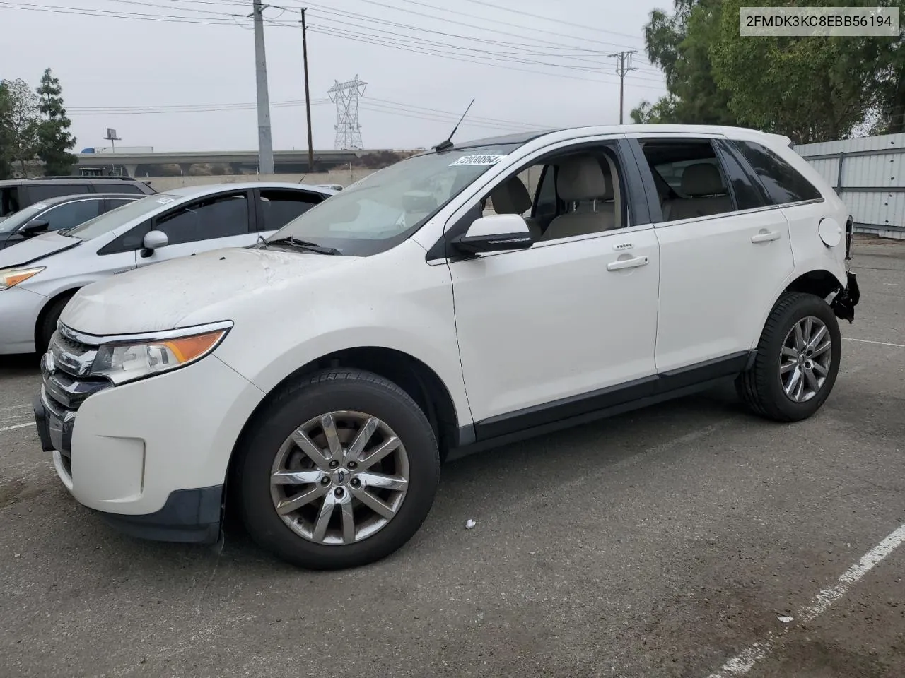 2014 Ford Edge Limited VIN: 2FMDK3KC8EBB56194 Lot: 72030864