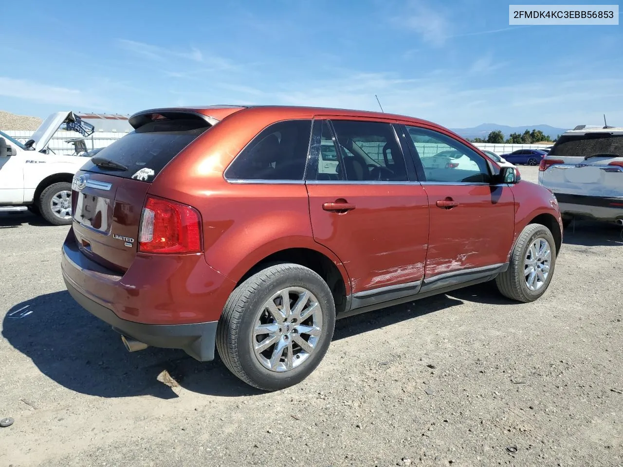 2014 Ford Edge Limited VIN: 2FMDK4KC3EBB56853 Lot: 72246934