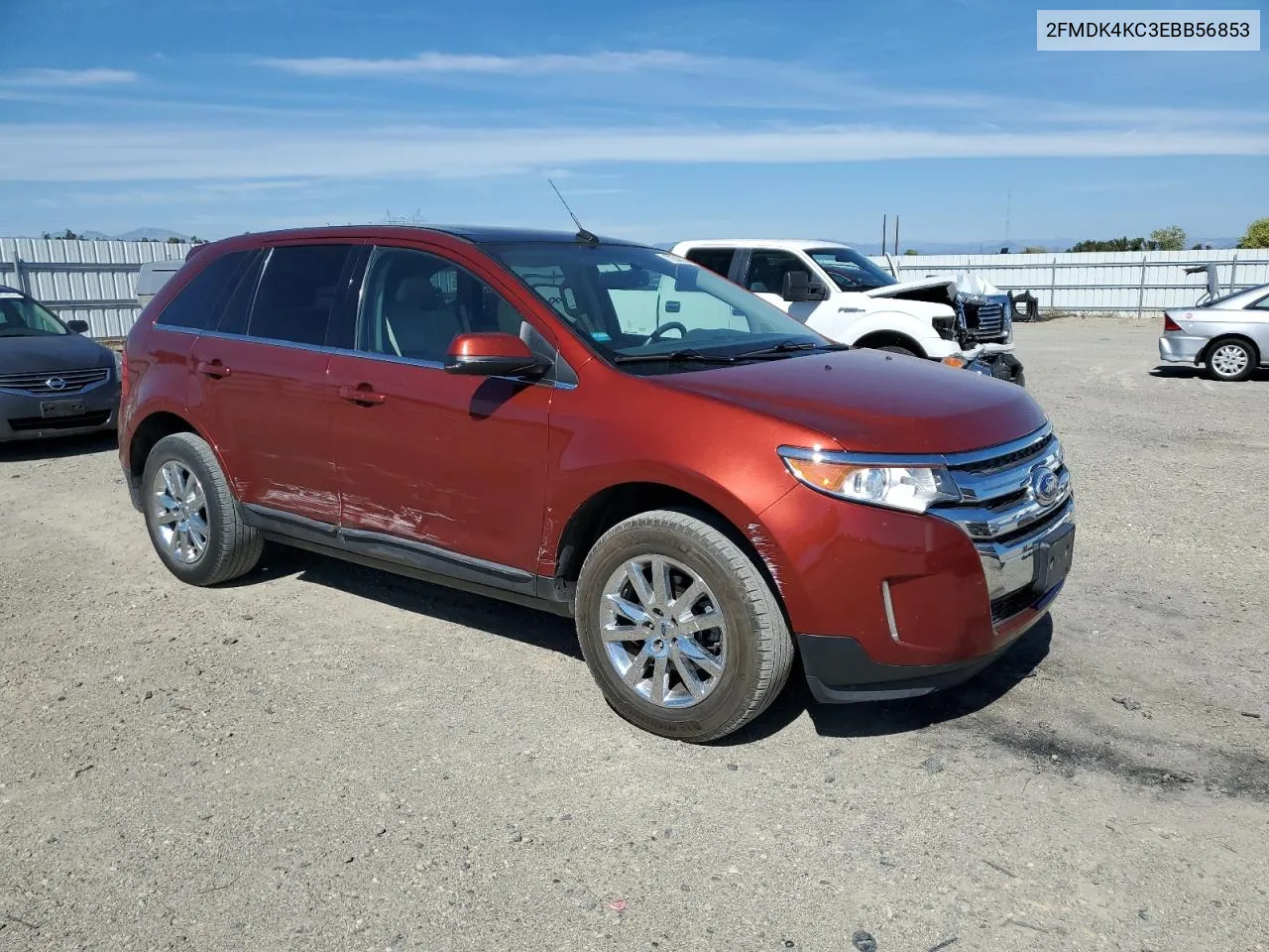 2014 Ford Edge Limited VIN: 2FMDK4KC3EBB56853 Lot: 72246934