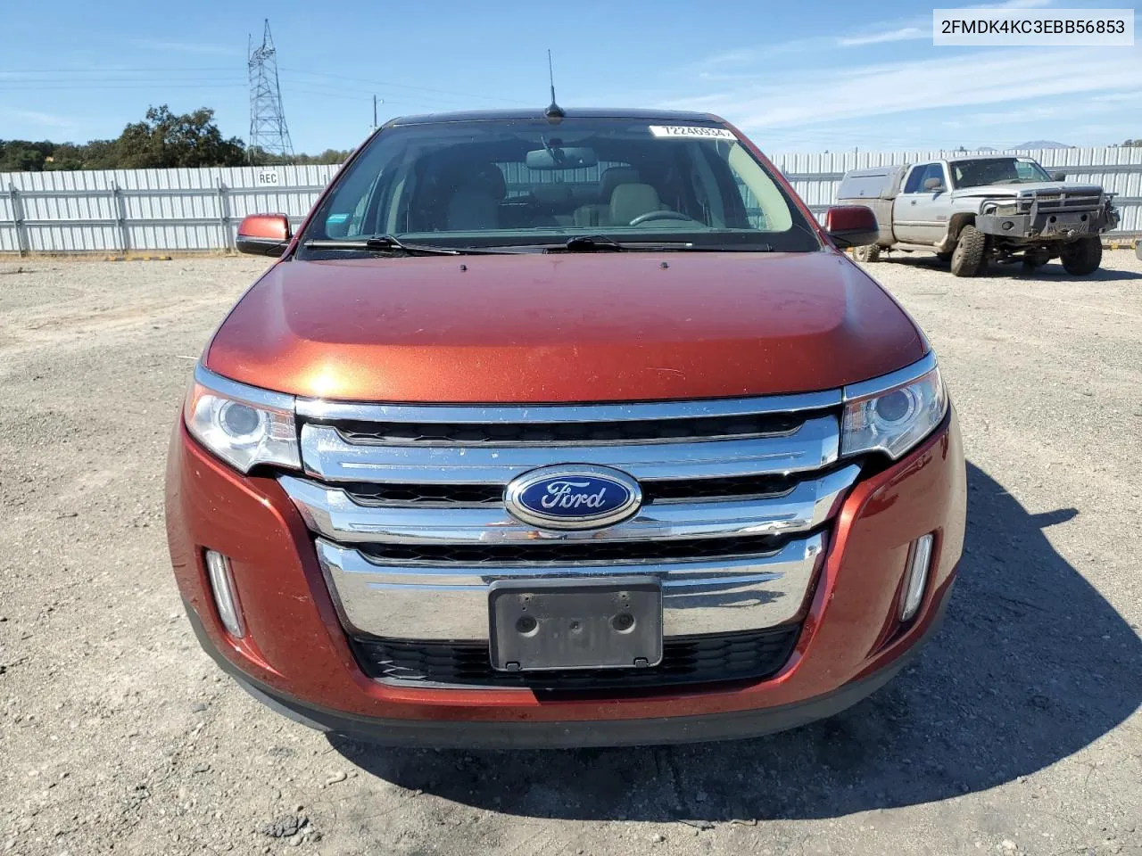 2014 Ford Edge Limited VIN: 2FMDK4KC3EBB56853 Lot: 72246934