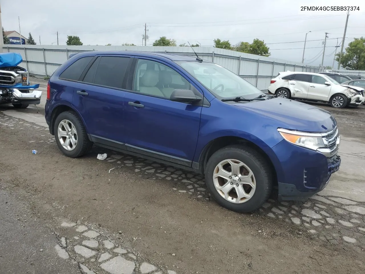 2014 Ford Edge Se VIN: 2FMDK4GC5EBB37374 Lot: 72987784