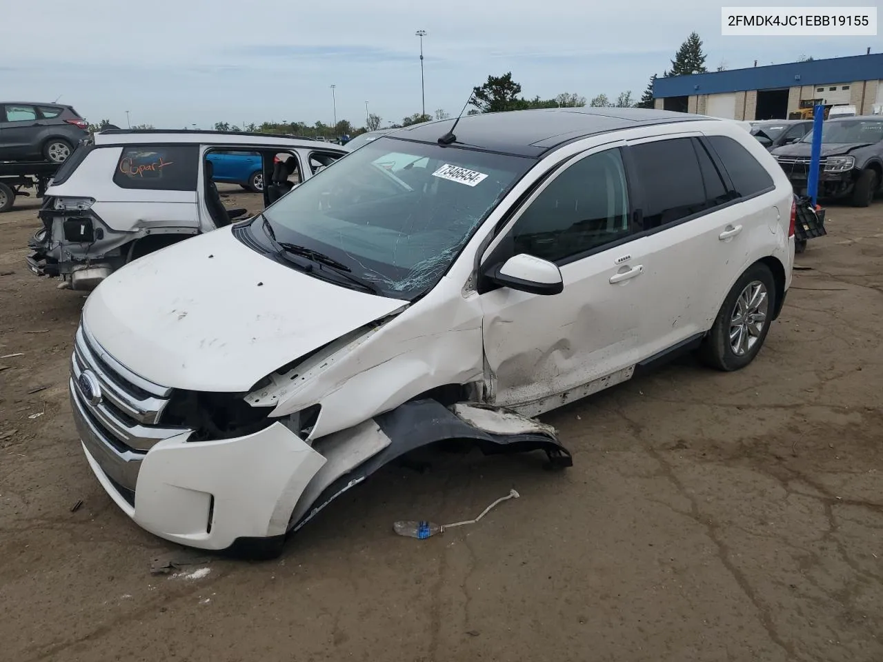 2014 Ford Edge Sel VIN: 2FMDK4JC1EBB19155 Lot: 73466454