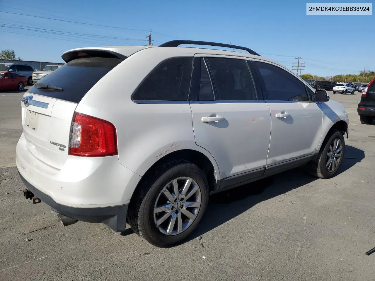 2014 Ford Edge Limited VIN: 2FMDK4KC9EBB38924 Lot: 73553384