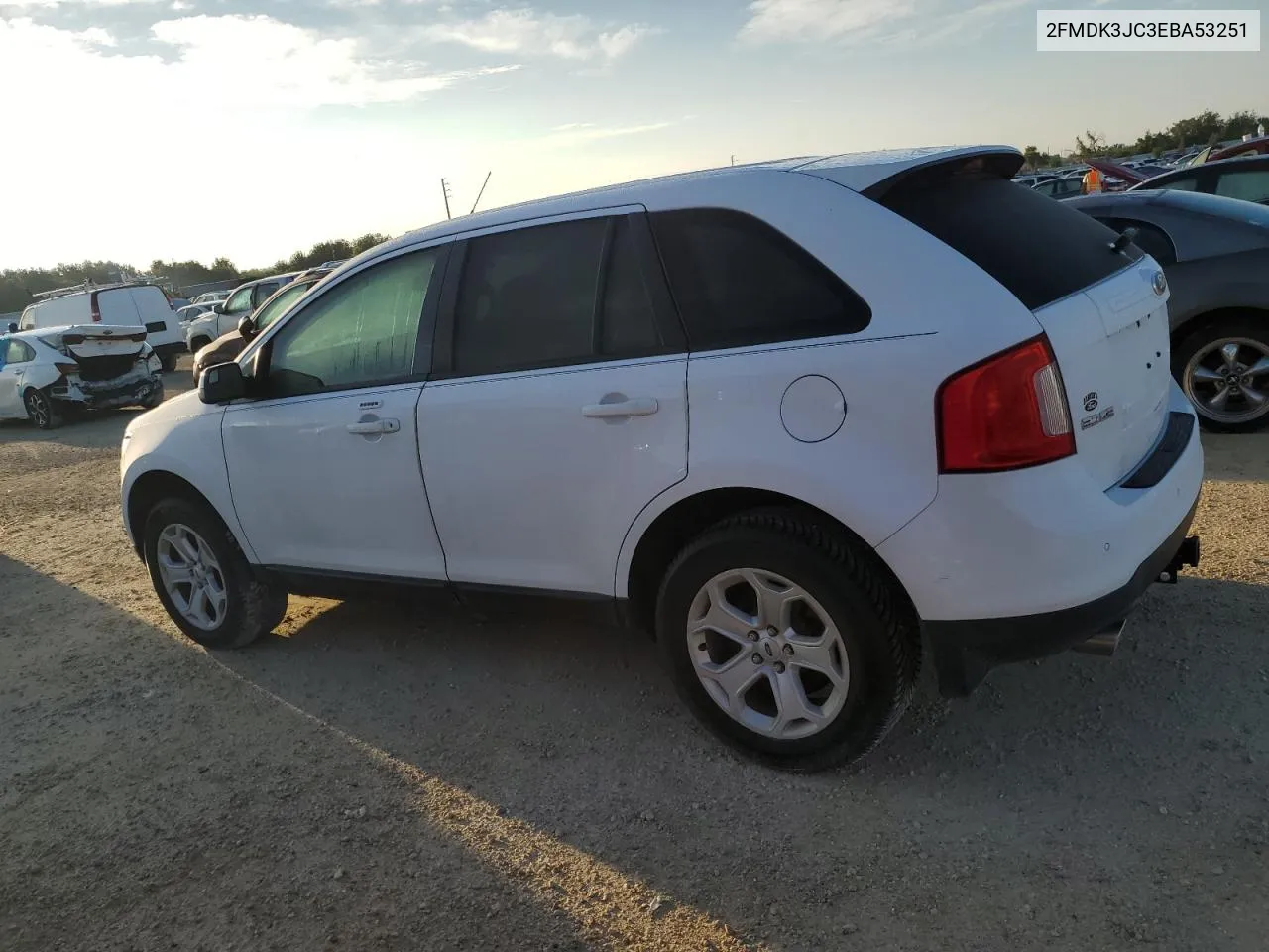 2014 Ford Edge Sel VIN: 2FMDK3JC3EBA53251 Lot: 73930154