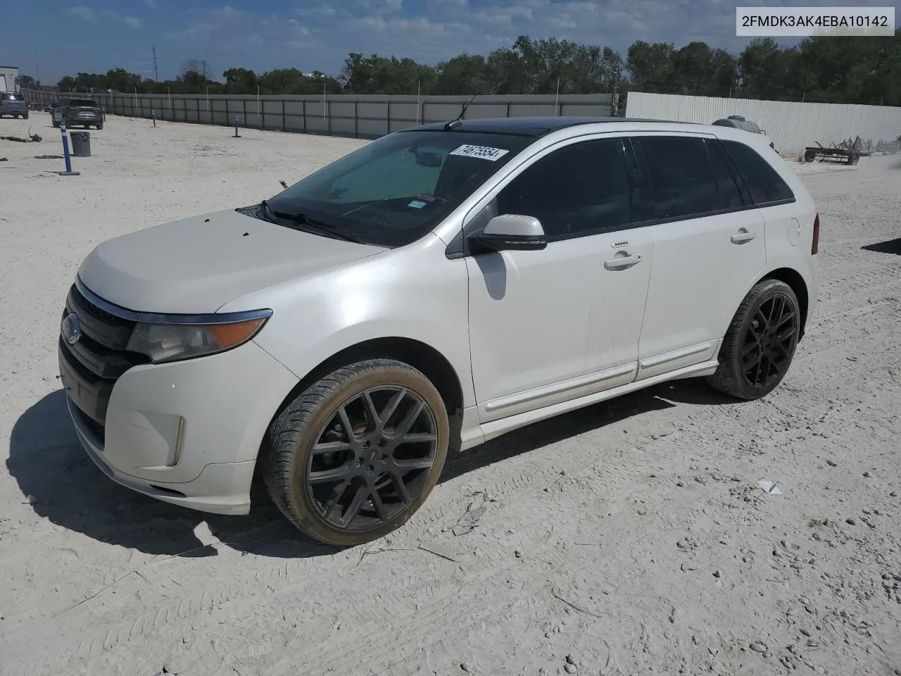 2014 Ford Edge Sport VIN: 2FMDK3AK4EBA10142 Lot: 74675554