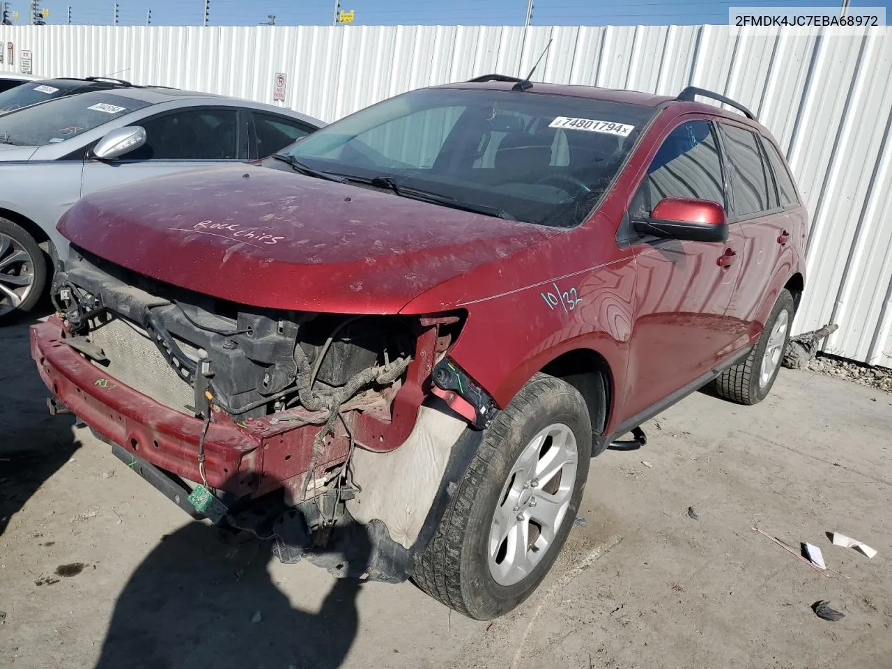 2FMDK4JC7EBA68972 2014 Ford Edge Sel