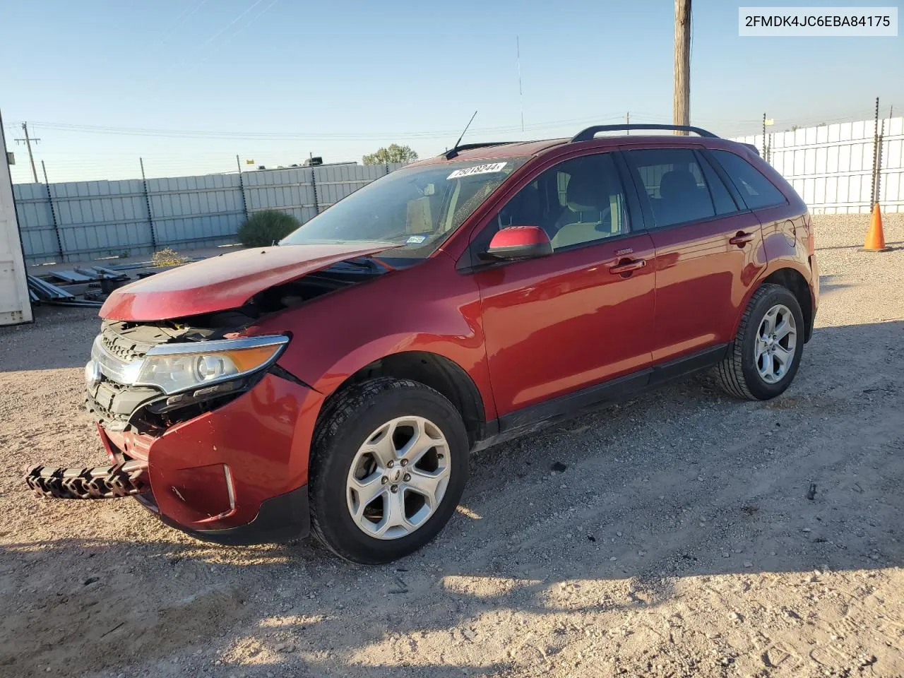 2014 Ford Edge Sel VIN: 2FMDK4JC6EBA84175 Lot: 75018244