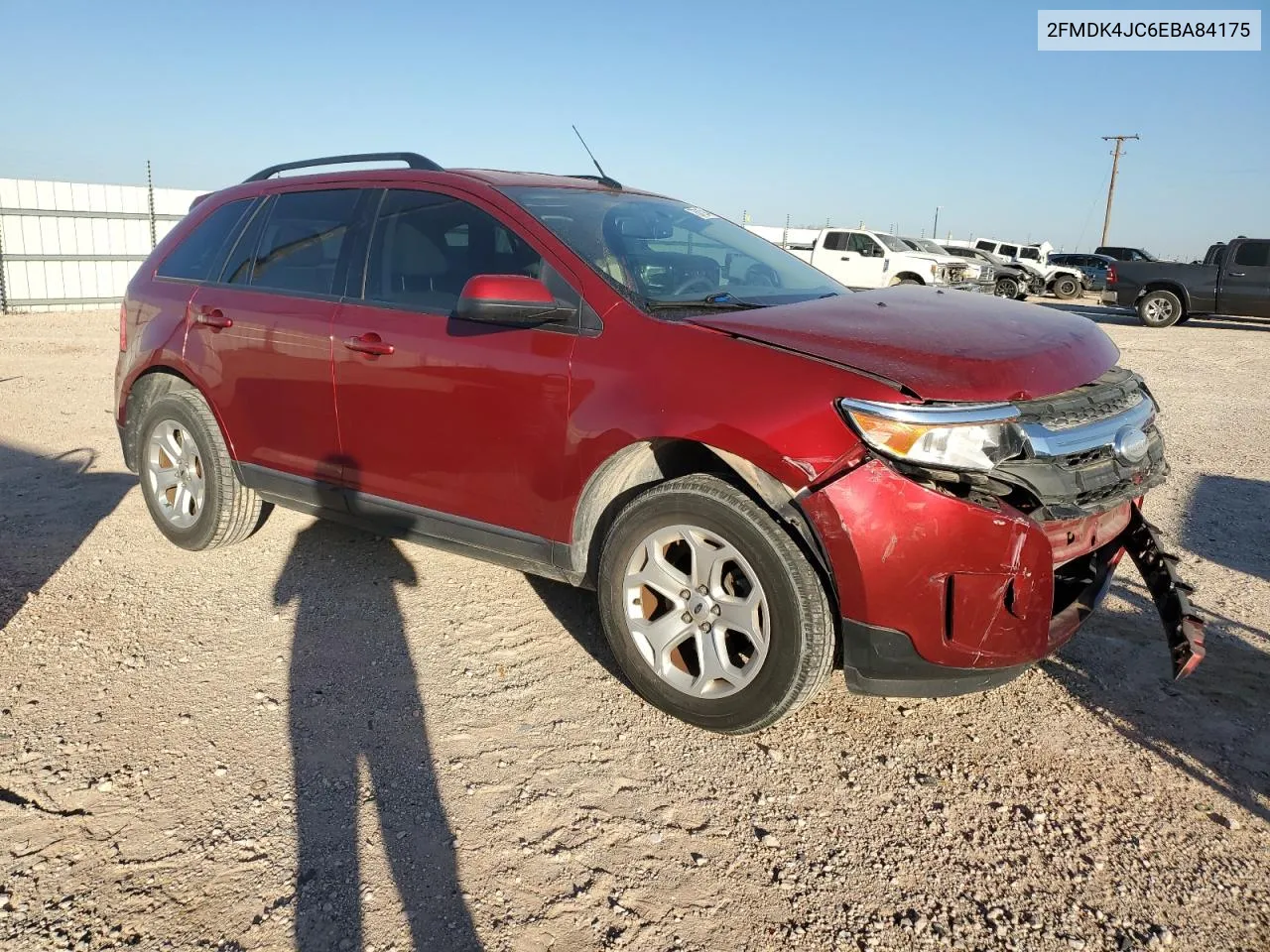 2014 Ford Edge Sel VIN: 2FMDK4JC6EBA84175 Lot: 75018244