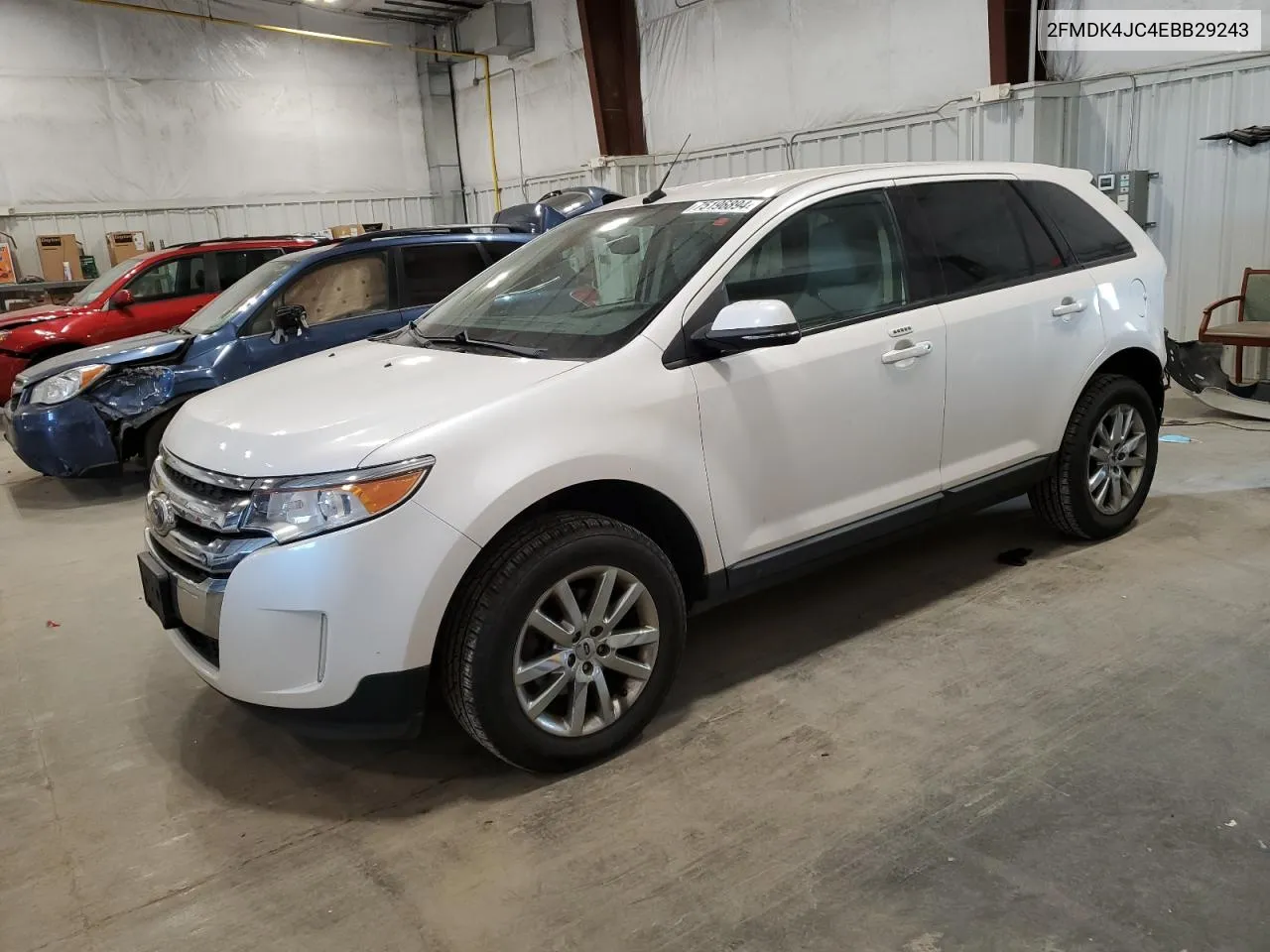 2014 Ford Edge Sel VIN: 2FMDK4JC4EBB29243 Lot: 75196894