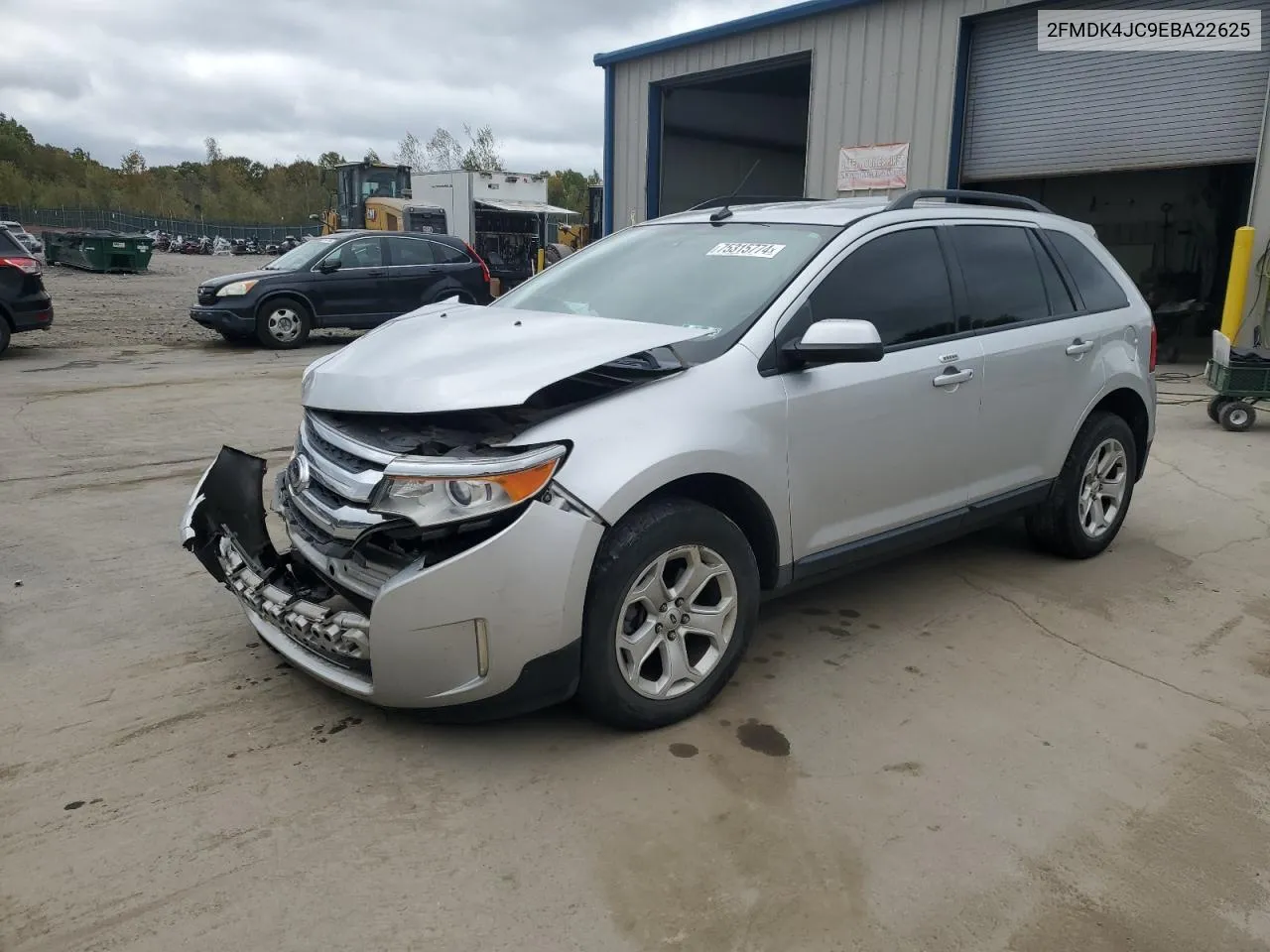 2014 Ford Edge Sel VIN: 2FMDK4JC9EBA22625 Lot: 75315774