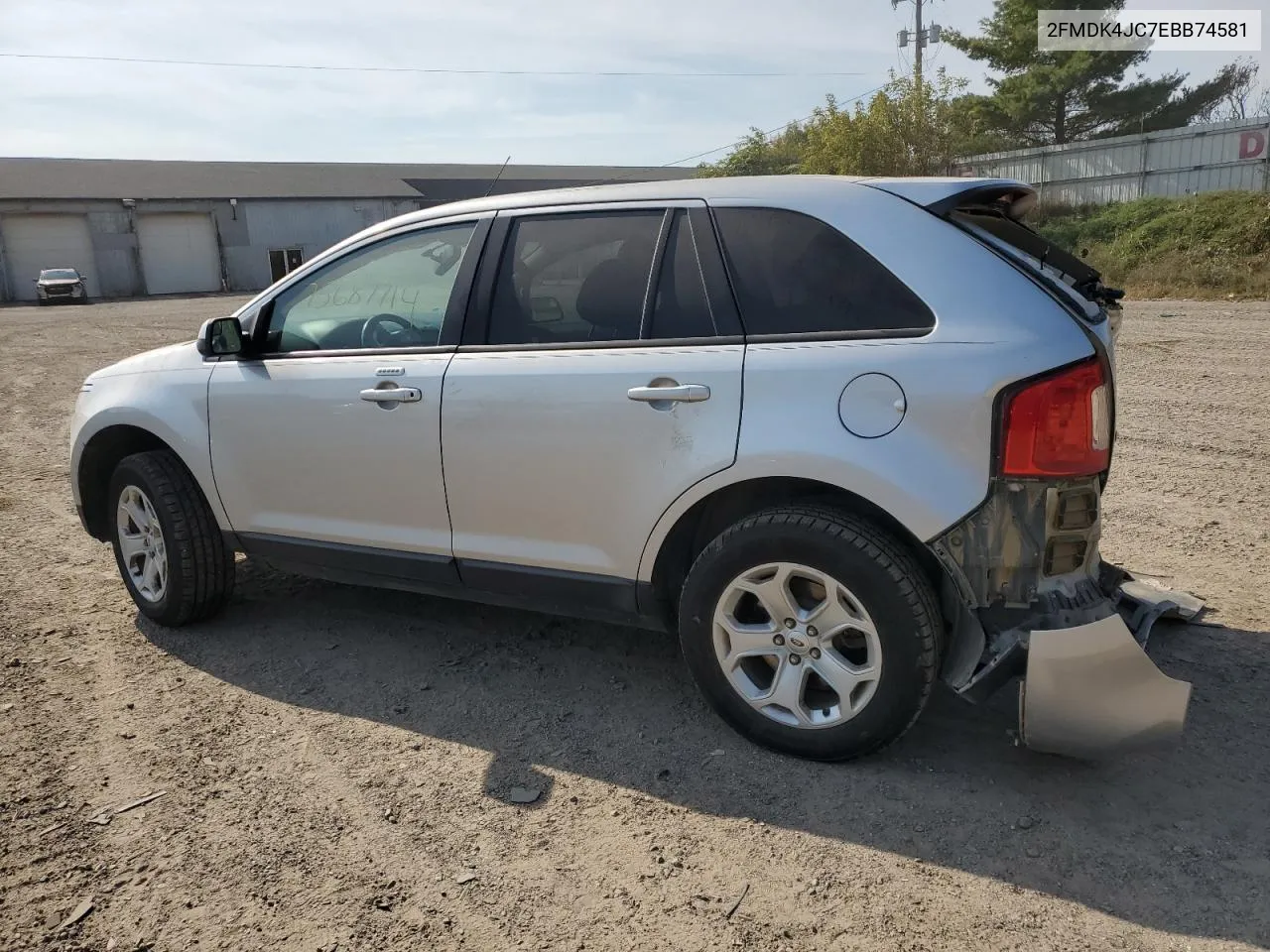 2014 Ford Edge Sel VIN: 2FMDK4JC7EBB74581 Lot: 75687714