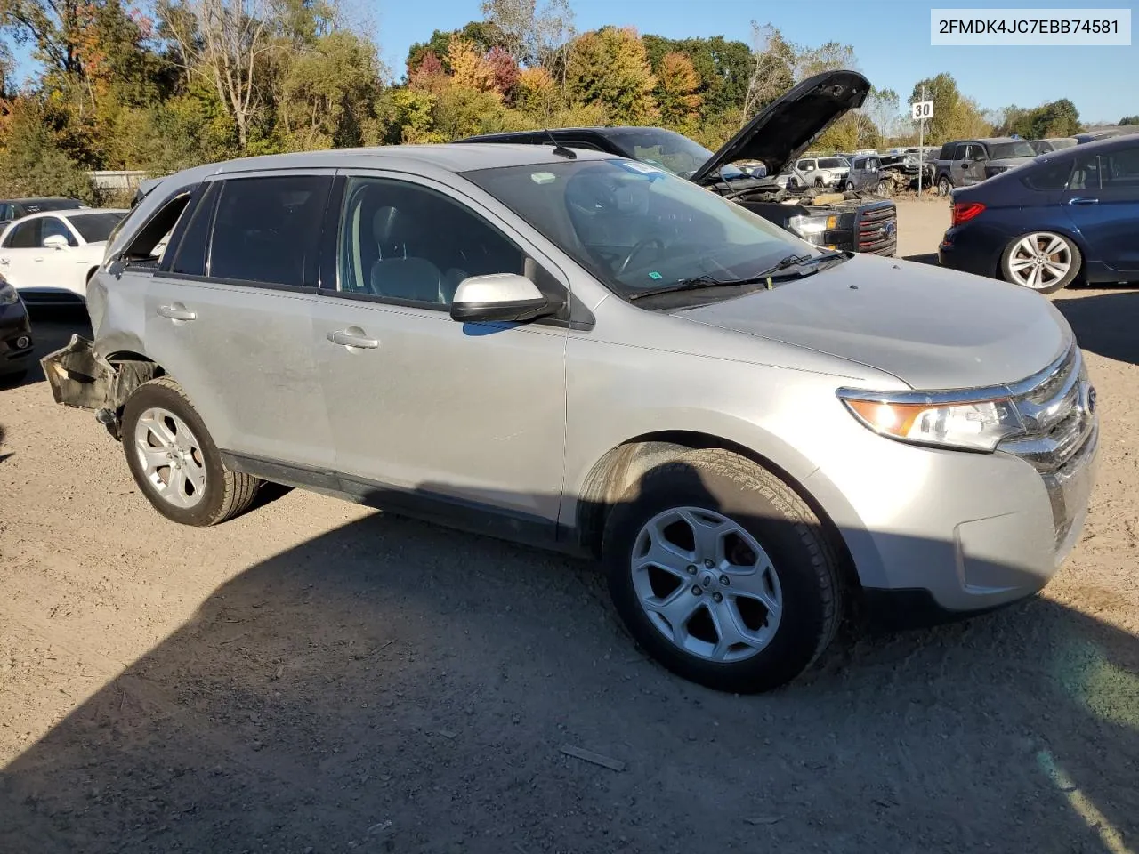 2014 Ford Edge Sel VIN: 2FMDK4JC7EBB74581 Lot: 75687714