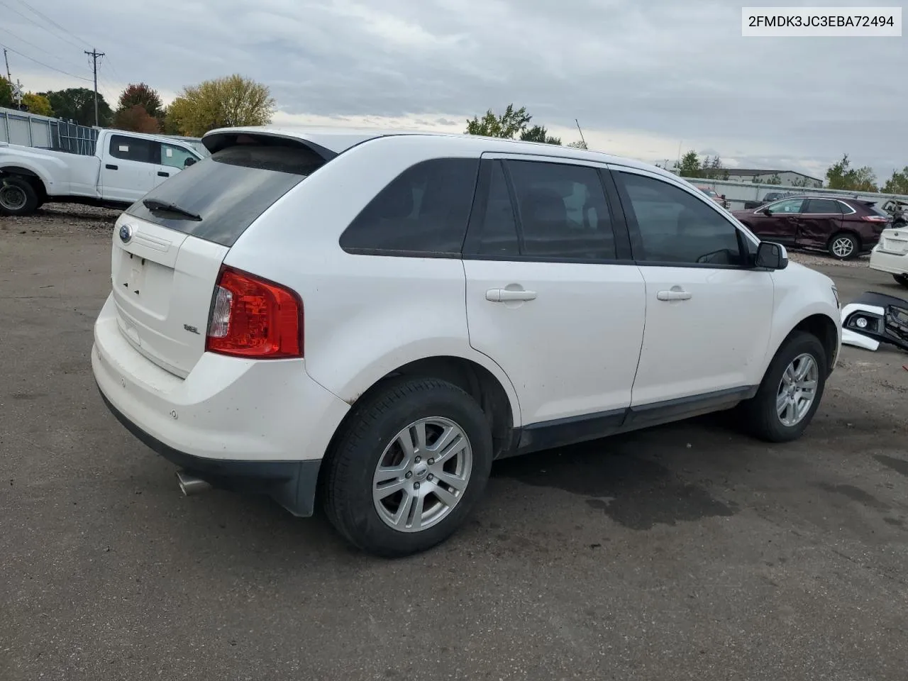 2014 Ford Edge Sel VIN: 2FMDK3JC3EBA72494 Lot: 75866904