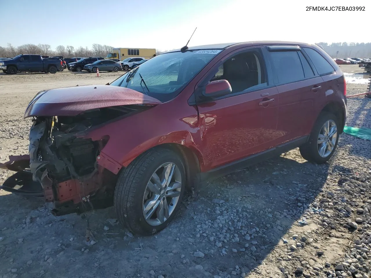 2014 Ford Edge Sel VIN: 2FMDK4JC7EBA03992 Lot: 76445684