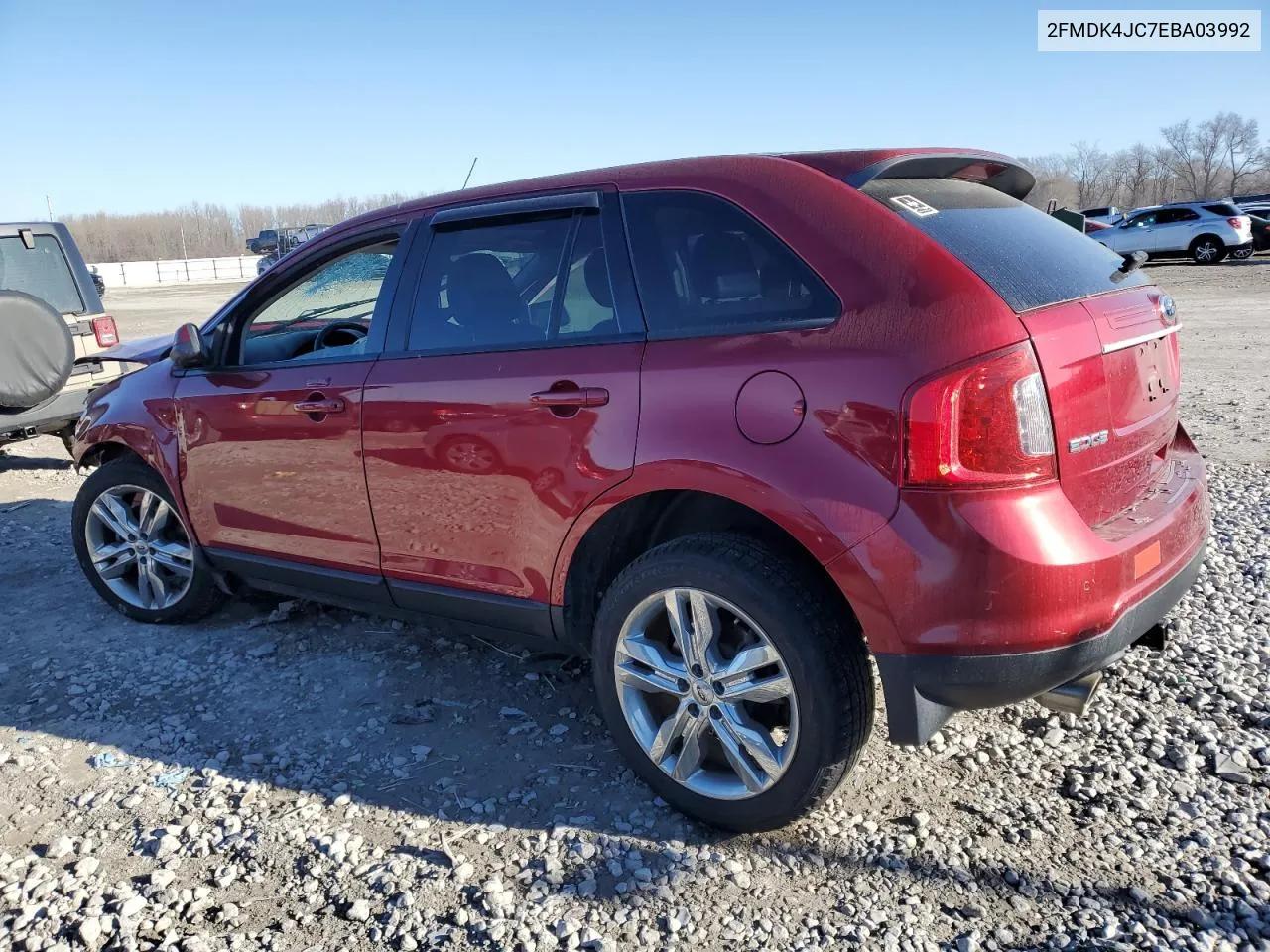 2014 Ford Edge Sel VIN: 2FMDK4JC7EBA03992 Lot: 76445684