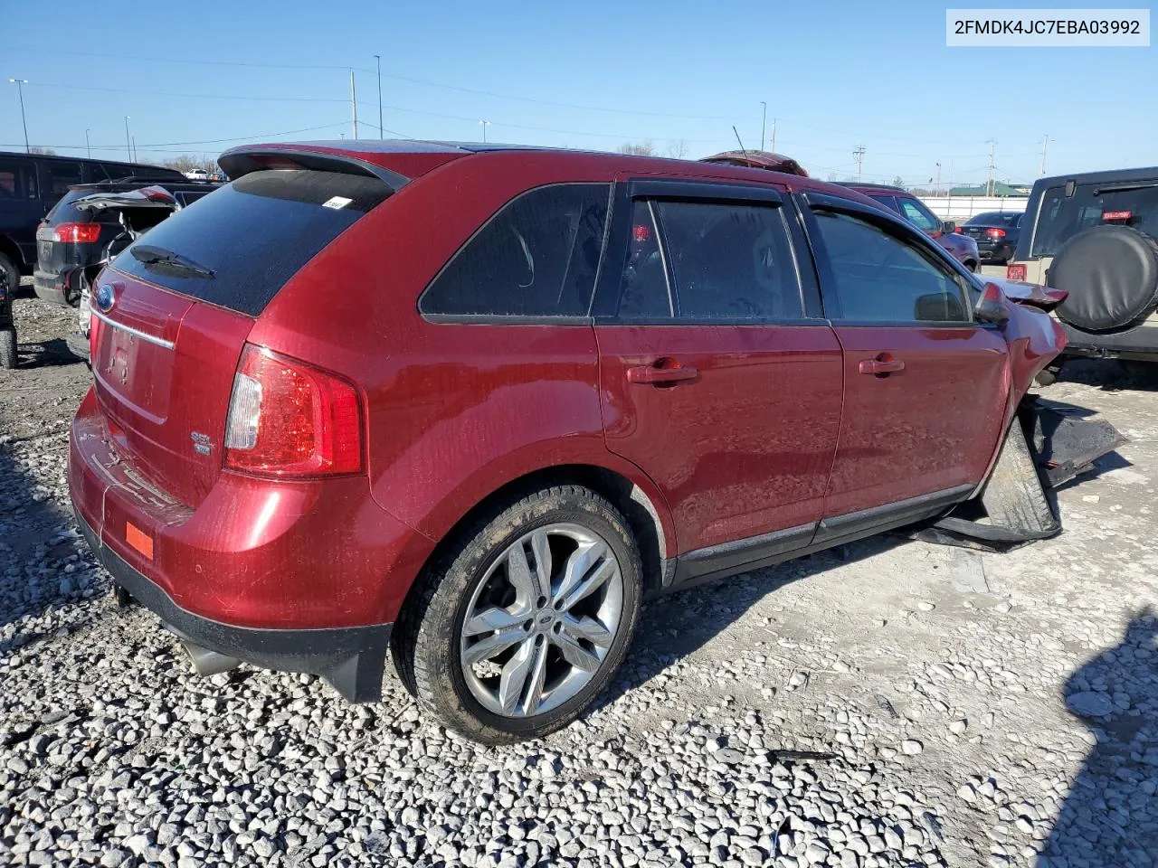 2014 Ford Edge Sel VIN: 2FMDK4JC7EBA03992 Lot: 76445684