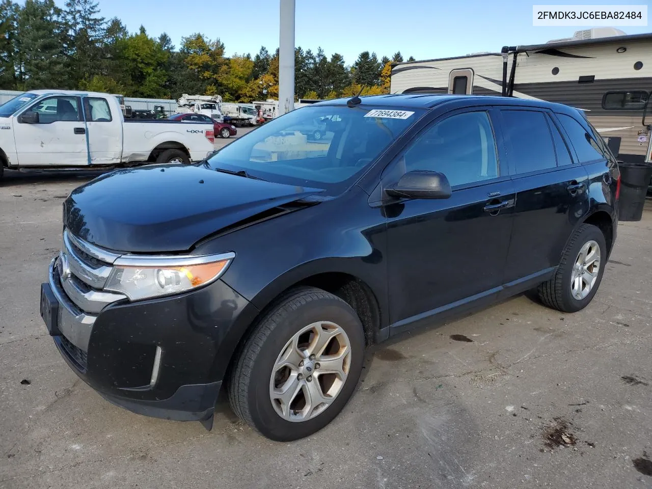 2014 Ford Edge Sel VIN: 2FMDK3JC6EBA82484 Lot: 77694384