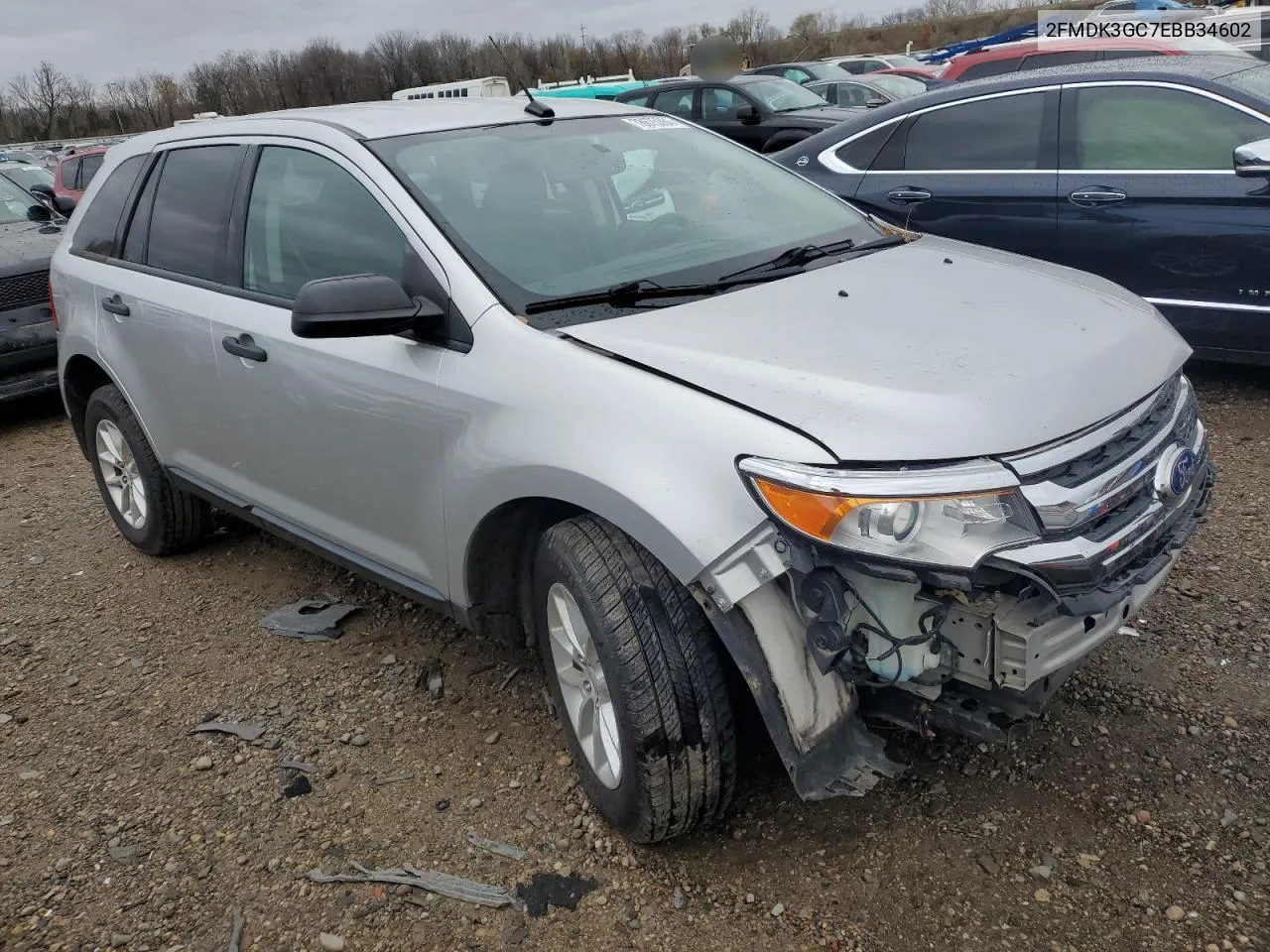 2FMDK3GC7EBB34602 2014 Ford Edge Se