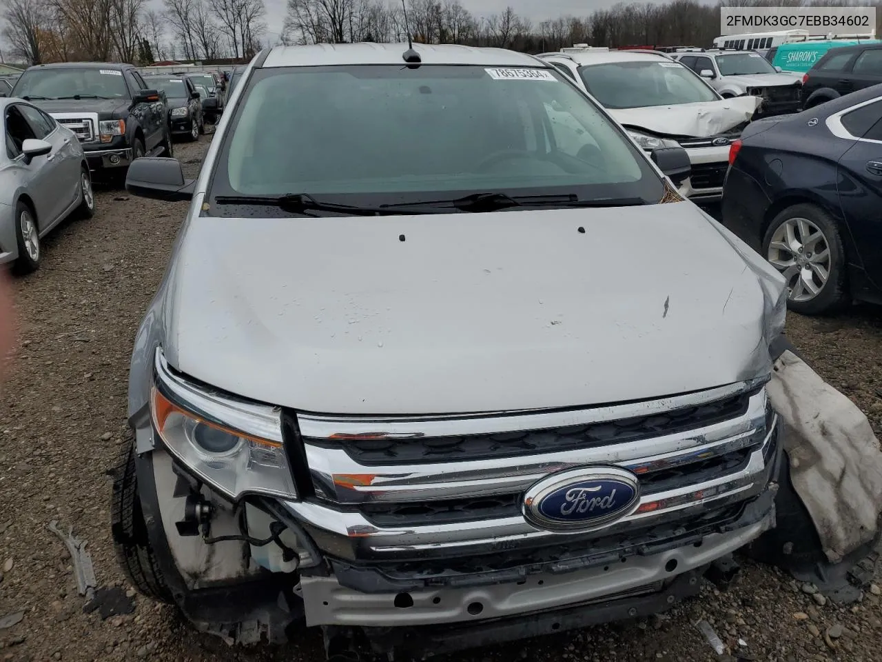 2FMDK3GC7EBB34602 2014 Ford Edge Se