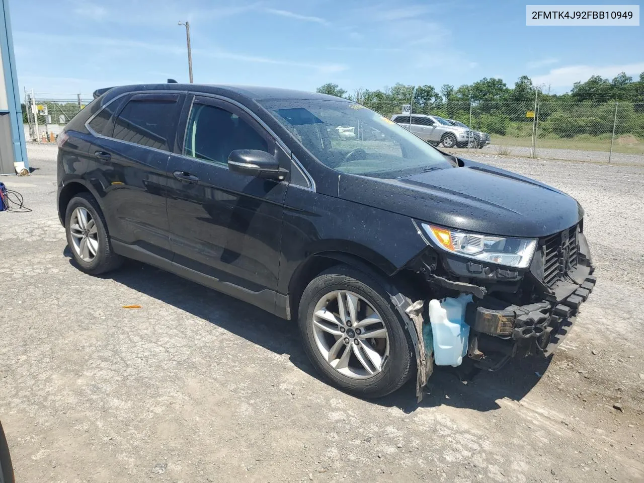 2015 Ford Edge Sel VIN: 2FMTK4J92FBB10949 Lot: 56894854