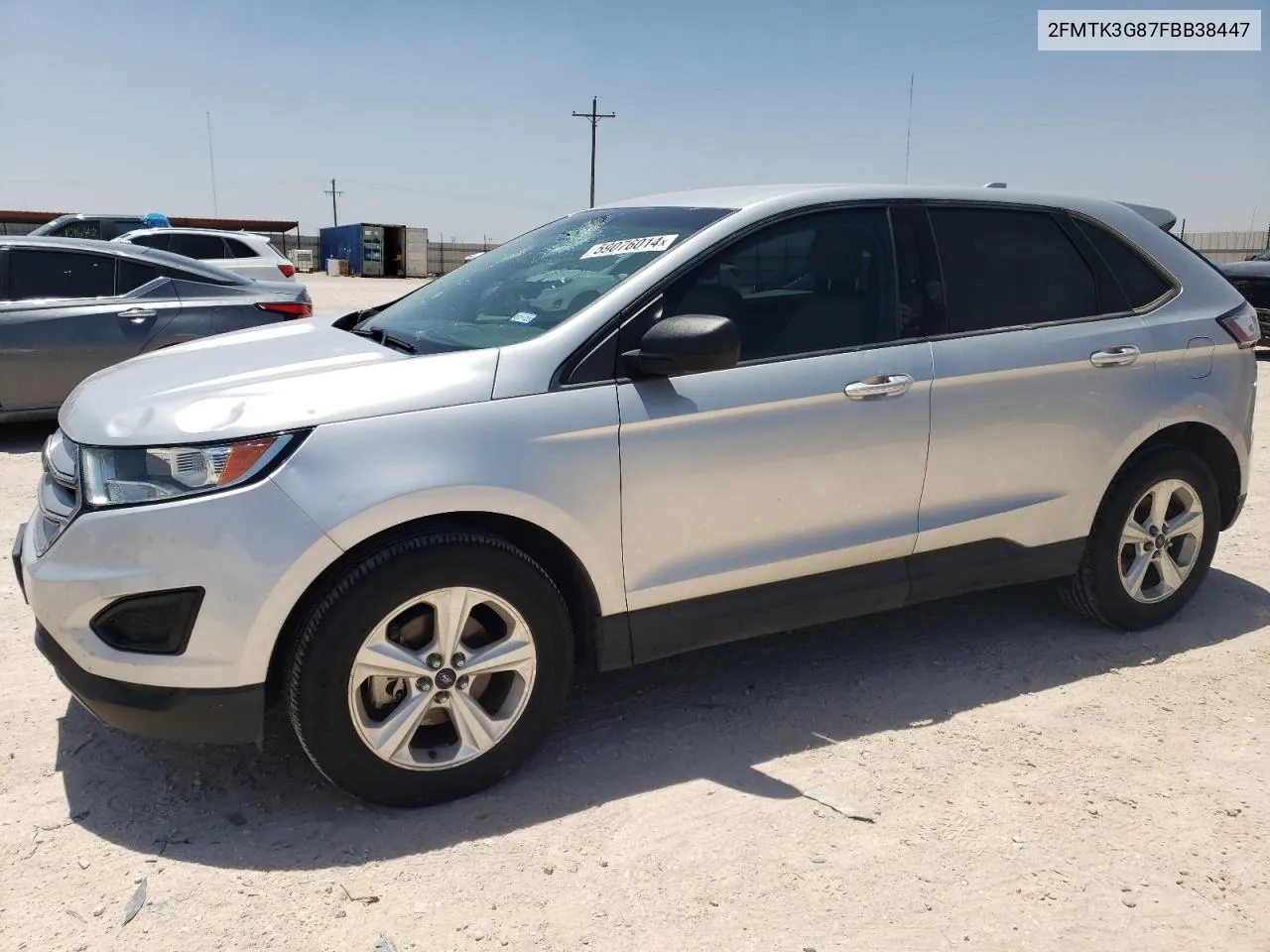 2015 Ford Edge Se VIN: 2FMTK3G87FBB38447 Lot: 59076014