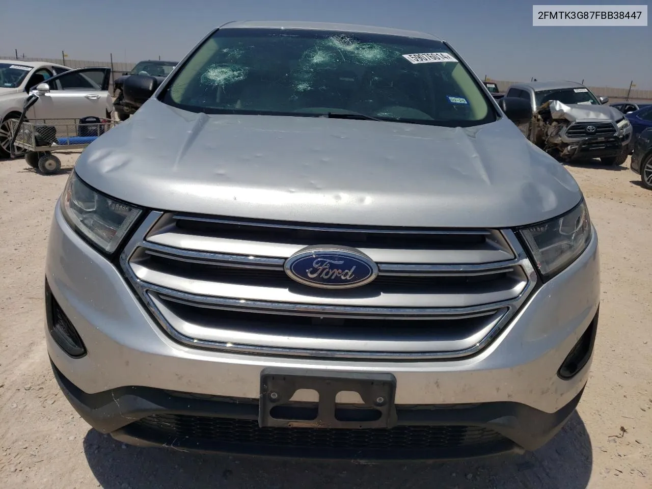 2015 Ford Edge Se VIN: 2FMTK3G87FBB38447 Lot: 59076014